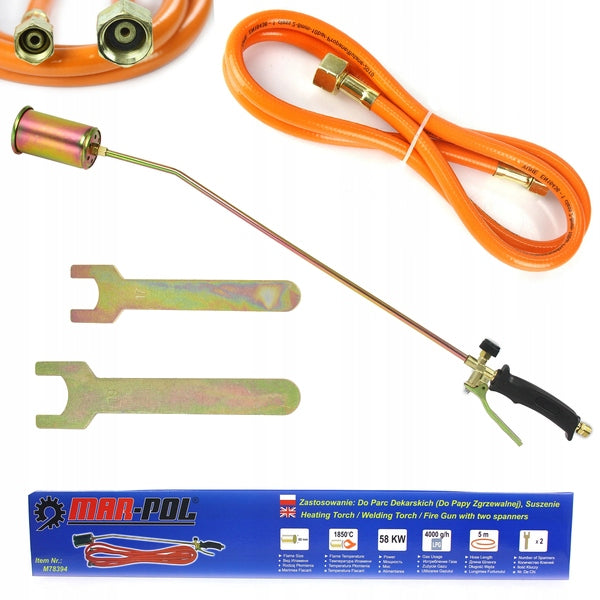 GAS BURNER FOR ROOFING PAPER MAR-POL M78394 FOR WEED TANNING CUBES
