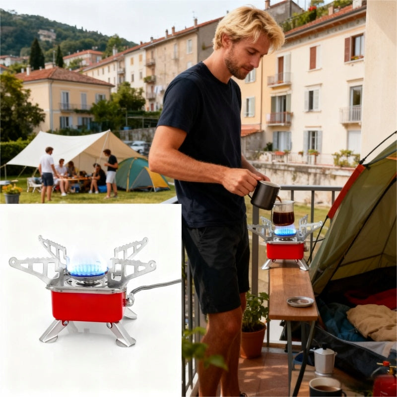 GAS BURNER TOURIST FIELD COOKER FOLDING FOR CARTRIDGES Packaging status original