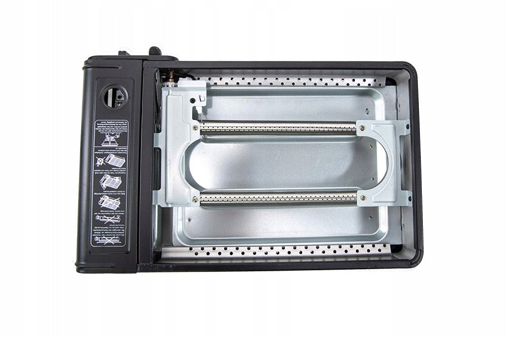 GAS CARTRIDGE GRILL TOURIST GAS STOVE PORTABLE WITH PAN Weight 3.2 kg