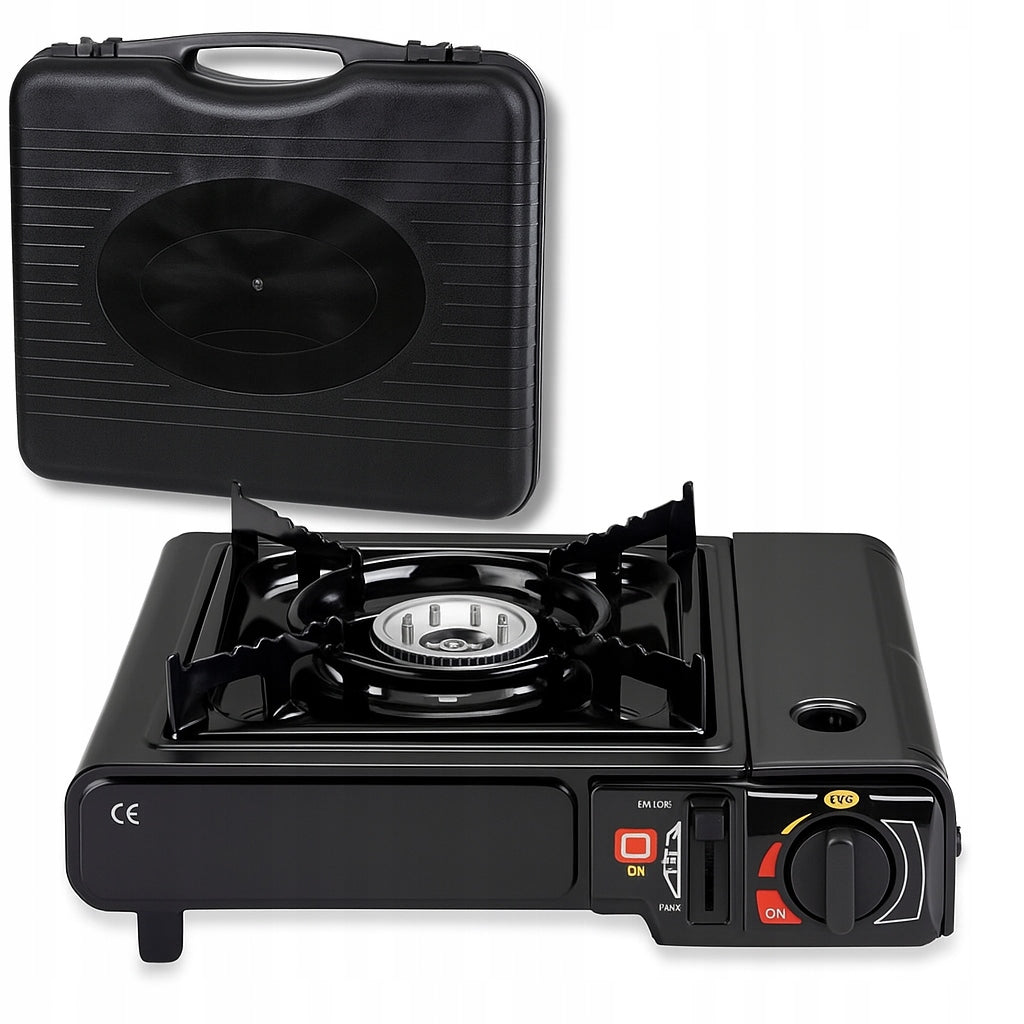 GAS COOKER 1 GAS BURNER FOR GAS CARTRIDGES + 2IN1 SUITCASE