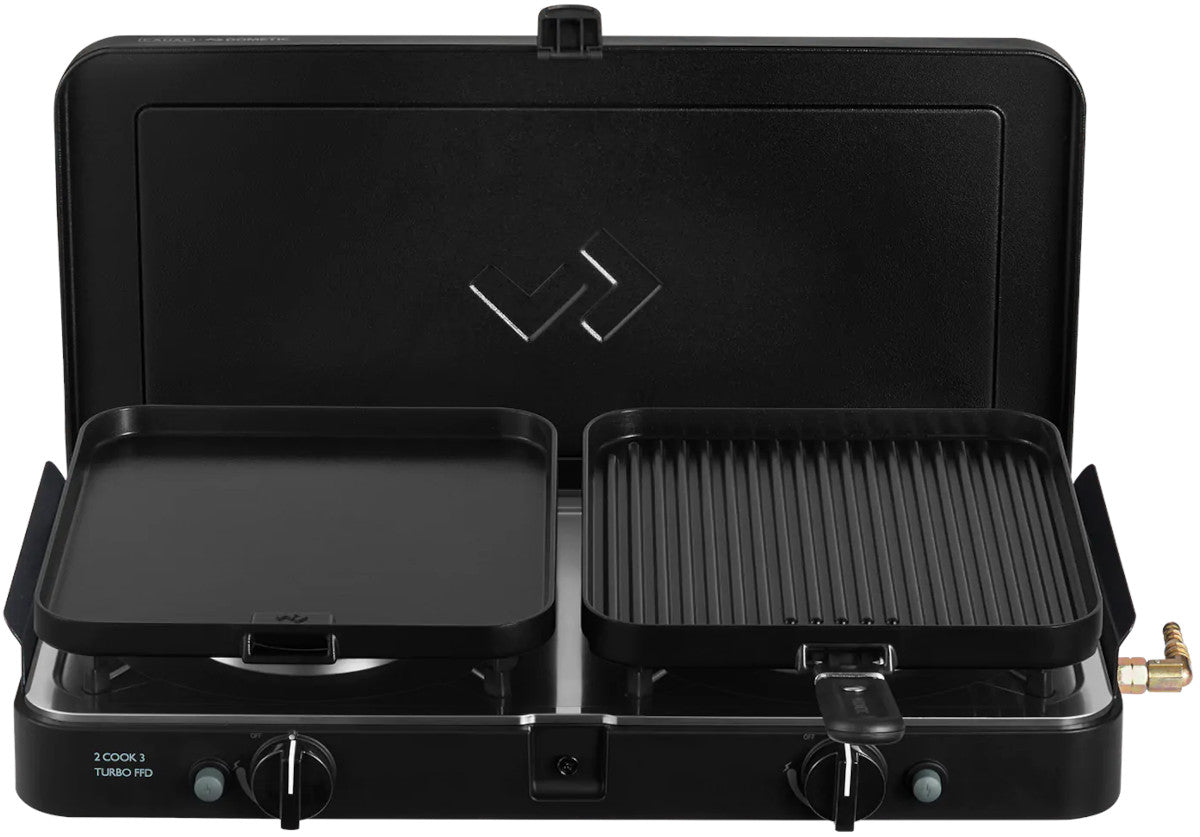 GAS COOKER 2-BURNER PIEZO CADAC 2 COOK TURBO FFD DELUXE 30mbar Manufacturer code 203F2C-20-EU