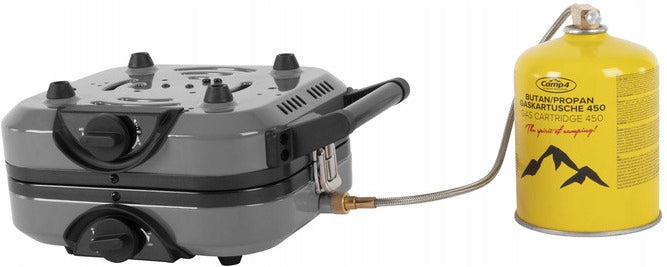 GAS COOKER FOLDING 2-BURNER PIEZO CAMP4 FLAP`N`COOK FOR CARTOUCHE Manufacturer code 706628