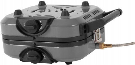 GAS COOKER FOLDING 2-BURNER PIEZO CAMP4 FLAP`N`COOK FOR CARTOUCHE