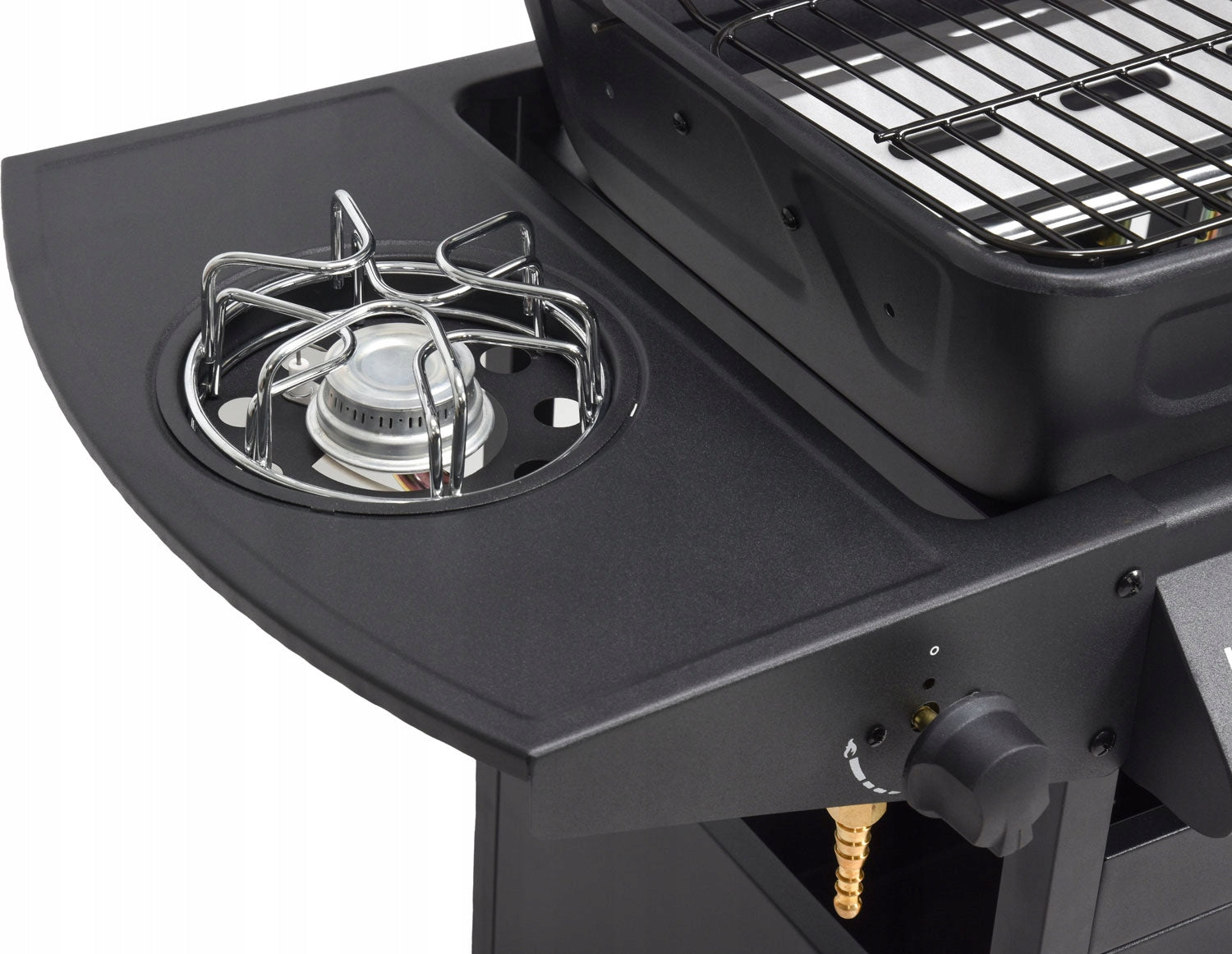 GAS GRILL Lund 8 kW 3 Burners with Cover Steel Grate and Side Burner Grate length 48.5 cm