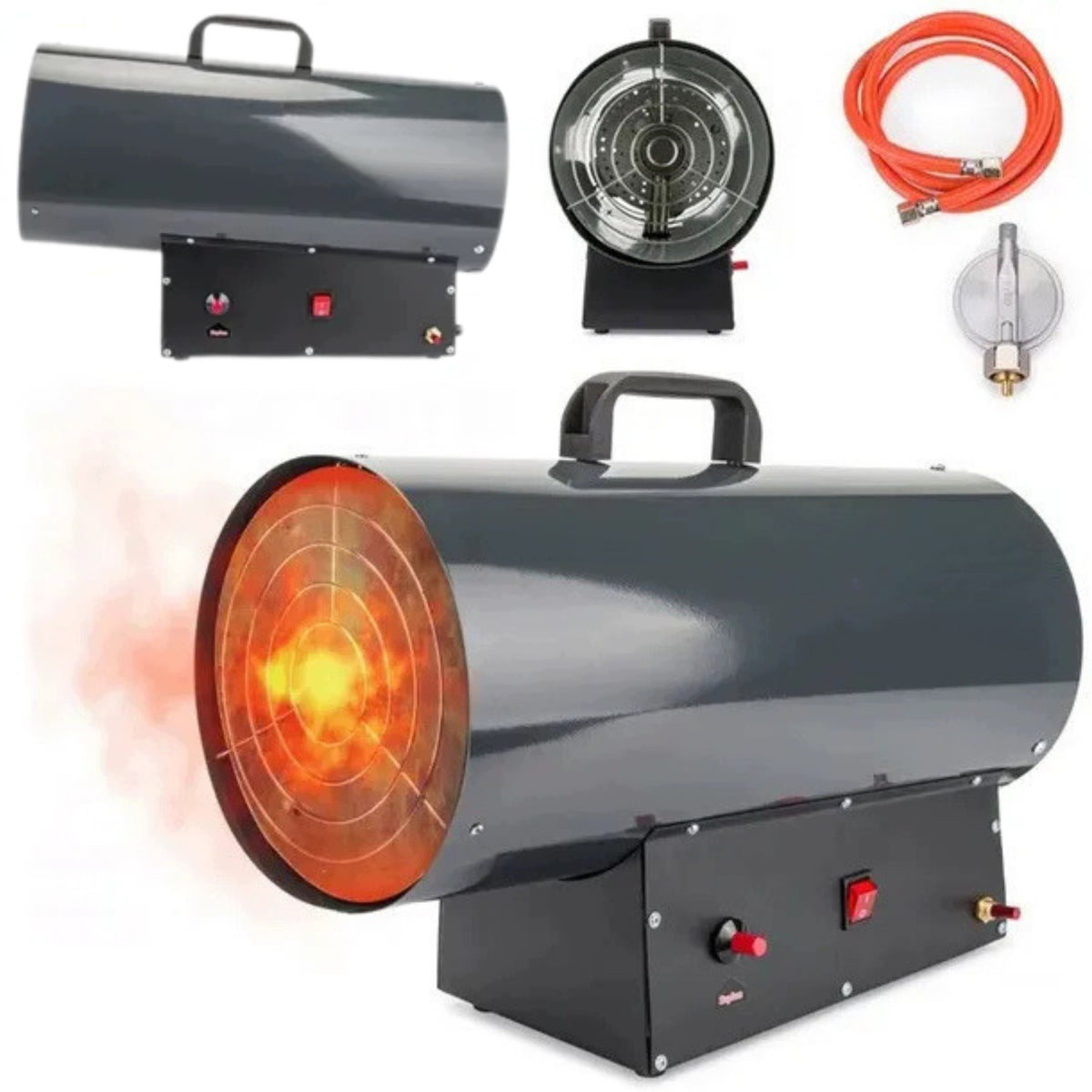 GAS HEATER 45KW BLOWER APRON HEATER 230V + HOSE REDUCER