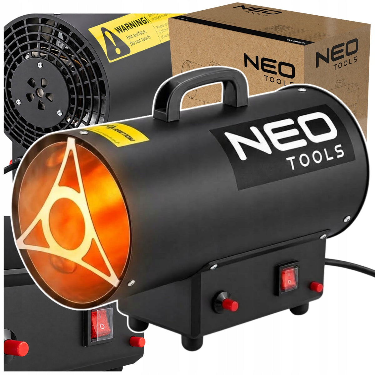 GAS HEATER BLOWER PORTABLE LIGHT HEATER 15KW STOVE NEO TOOLS