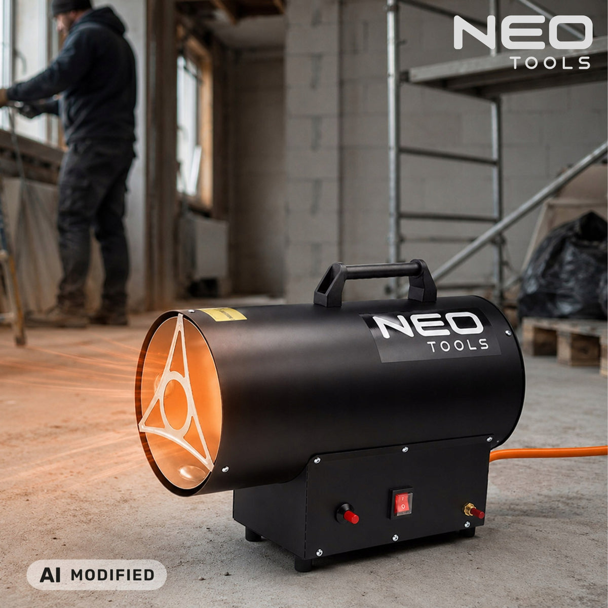 GAS HEATER BLOWER PORTABLE LIGHT HEATER 30KW STOVE NEO TOOLS Packaging status original