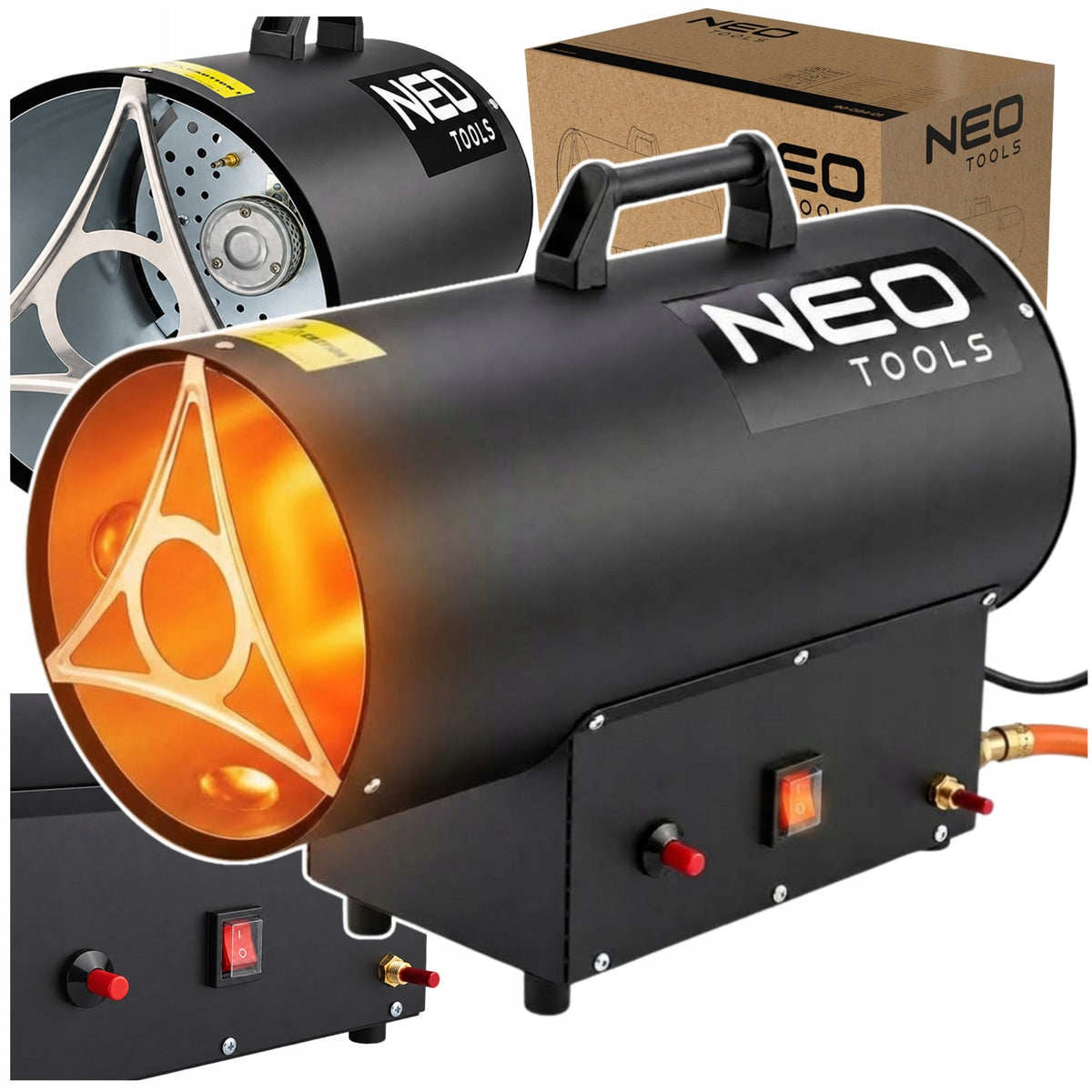 GAS HEATER BLOWER PORTABLE LIGHT HEATER 30KW STOVE NEO TOOLS