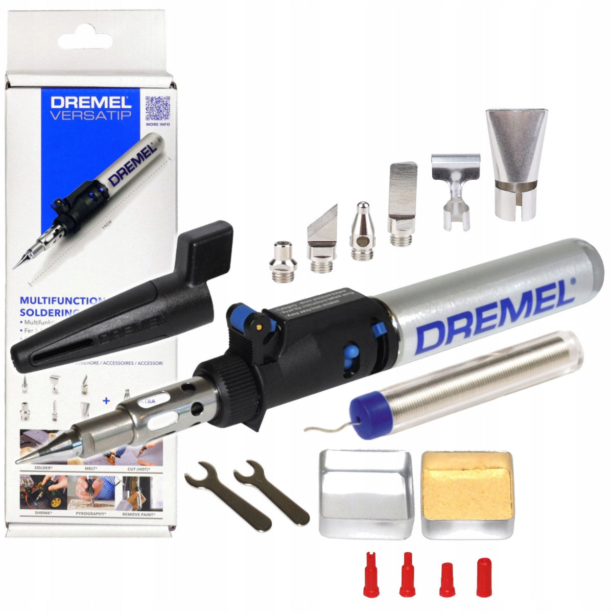 GAS SOLDERING IRON BURNER VERSATIP 2000-7 DREMEL + ACCESSORIES