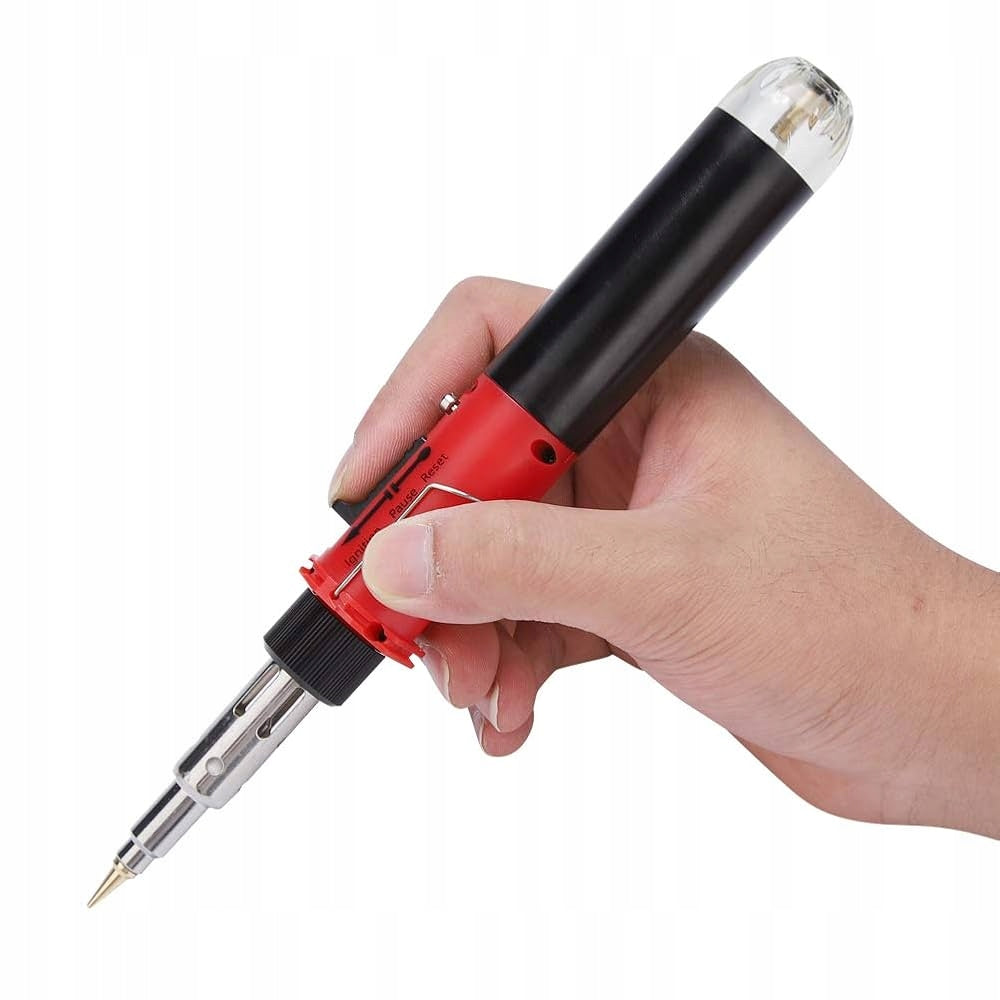 GAS SOLDERING IRON GS12 WELDING MACHINE GAS PORTABLE HEAT GUN BURNER 1300°C Power supply gas