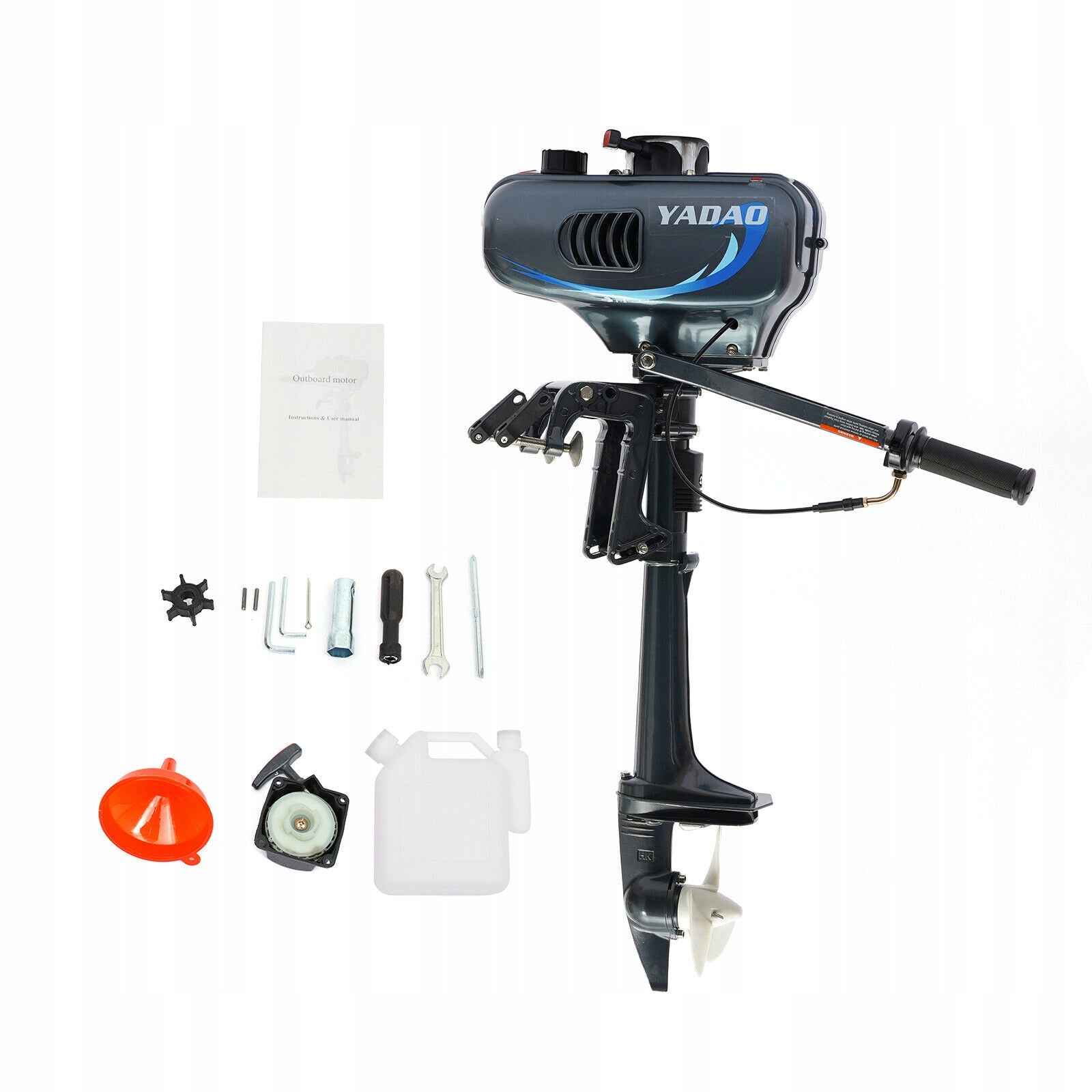 GASOLINE OUTBOARD ENGINE 2.5KW 3.5HP, 2-STROKE WATER+AIR COOLING Manufacturer code 562363