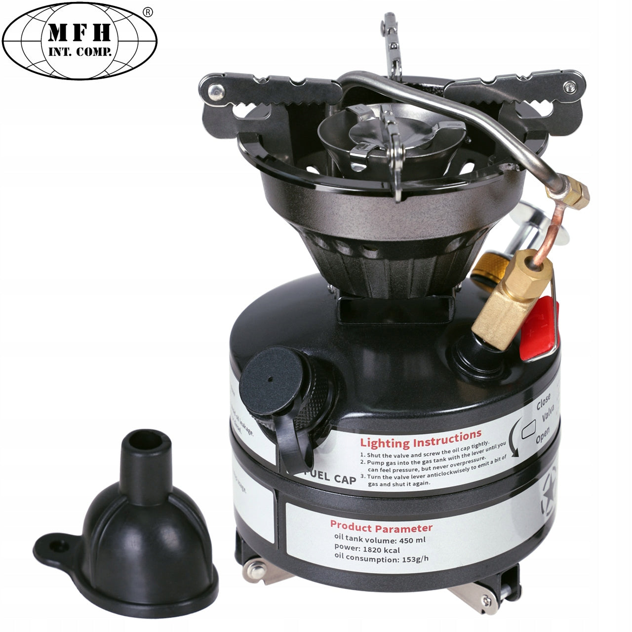 GASOLINE TOURIST STOVE MFH US M-95 SURVIVAL CAMP IN COVER Manufacturer code 33700