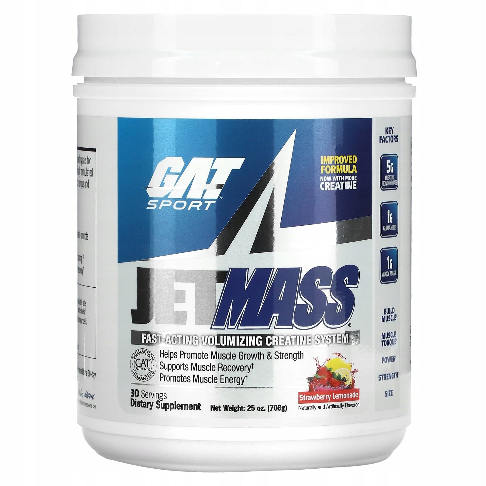 GAT, JetMASS, fast-acting volume-boosting creatine system, le