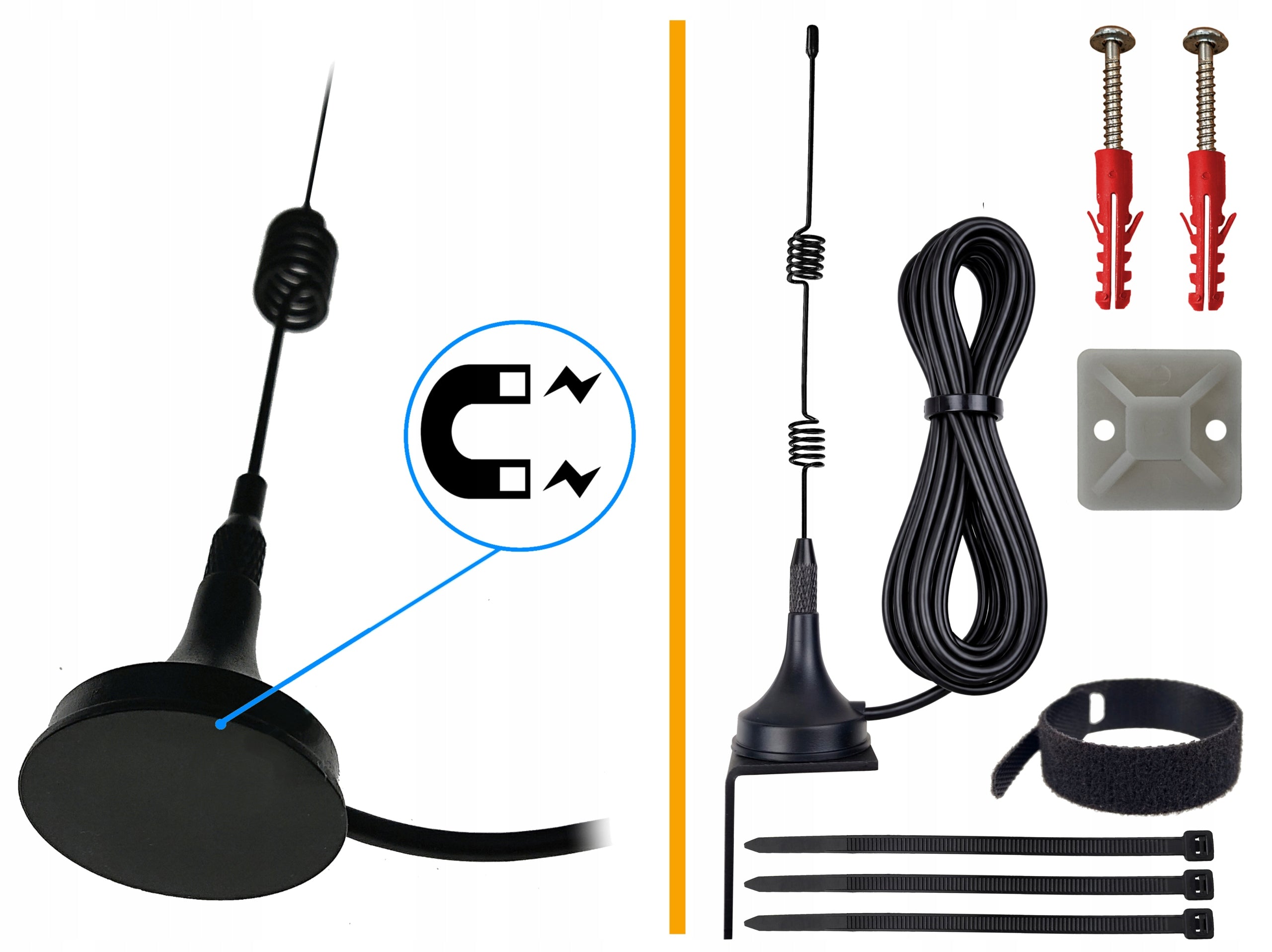 GATE ANTENNA EXTENDING REMOTE CONTROL RANGE 433MHZ UNIVERSAL GATE GARAGE Manufacturer code 433 433,92 434 MHz / mix11el.