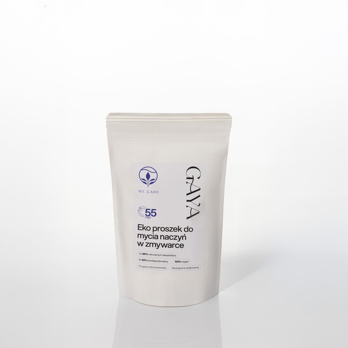 GAYA ECO DISHWASHER POWDER EFFECTIVE WASHING 55 WASHES WITHOUT FAT 1KG