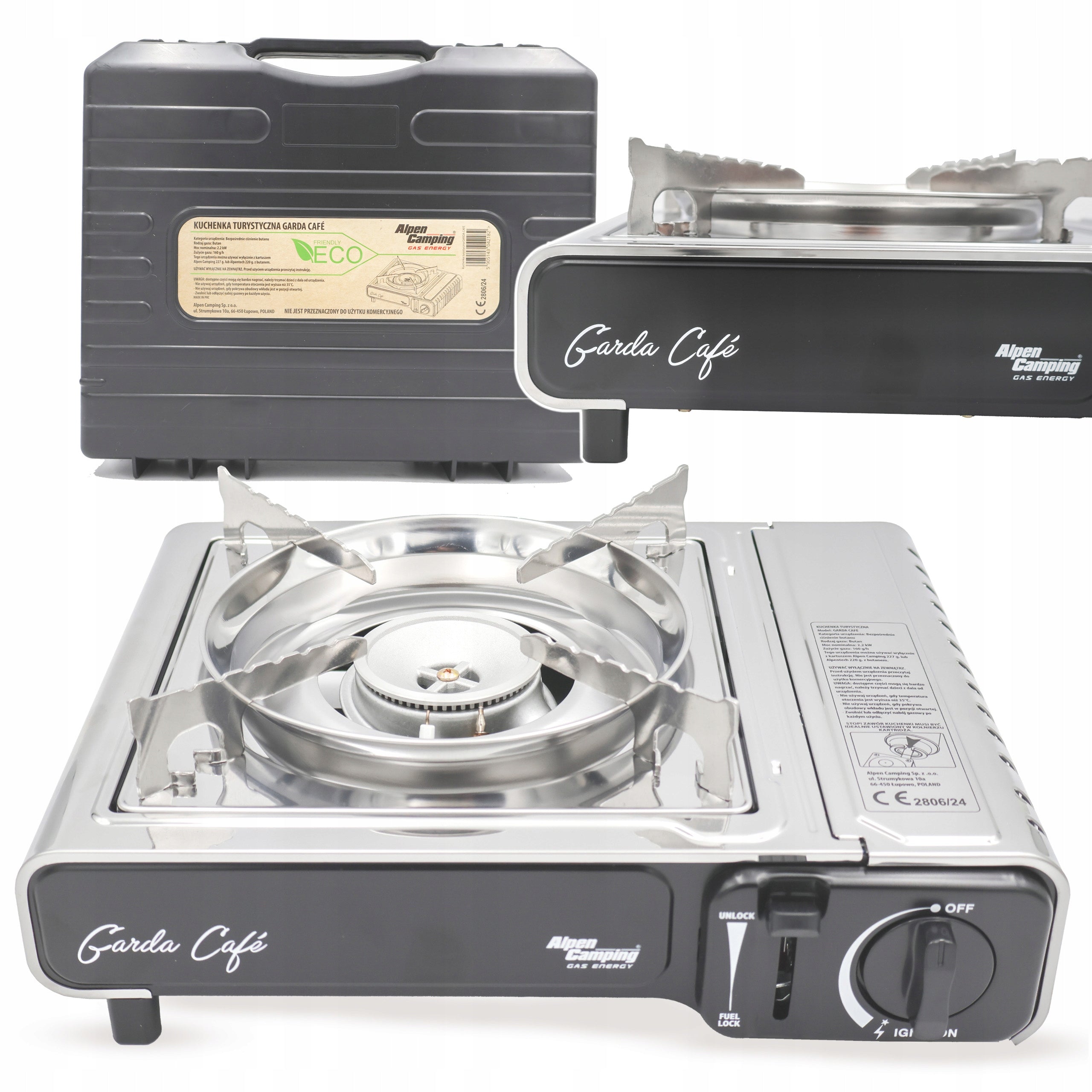 GAZ STOP tourist gas stove for Alpen Camping GARDA gas cartridge