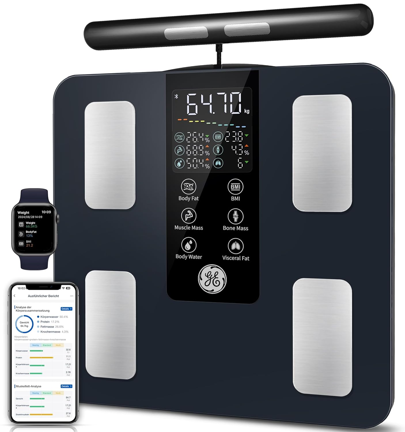 GE CS10G Measuring weight 8 electrodes BMI body mass analyzer max 180 kg