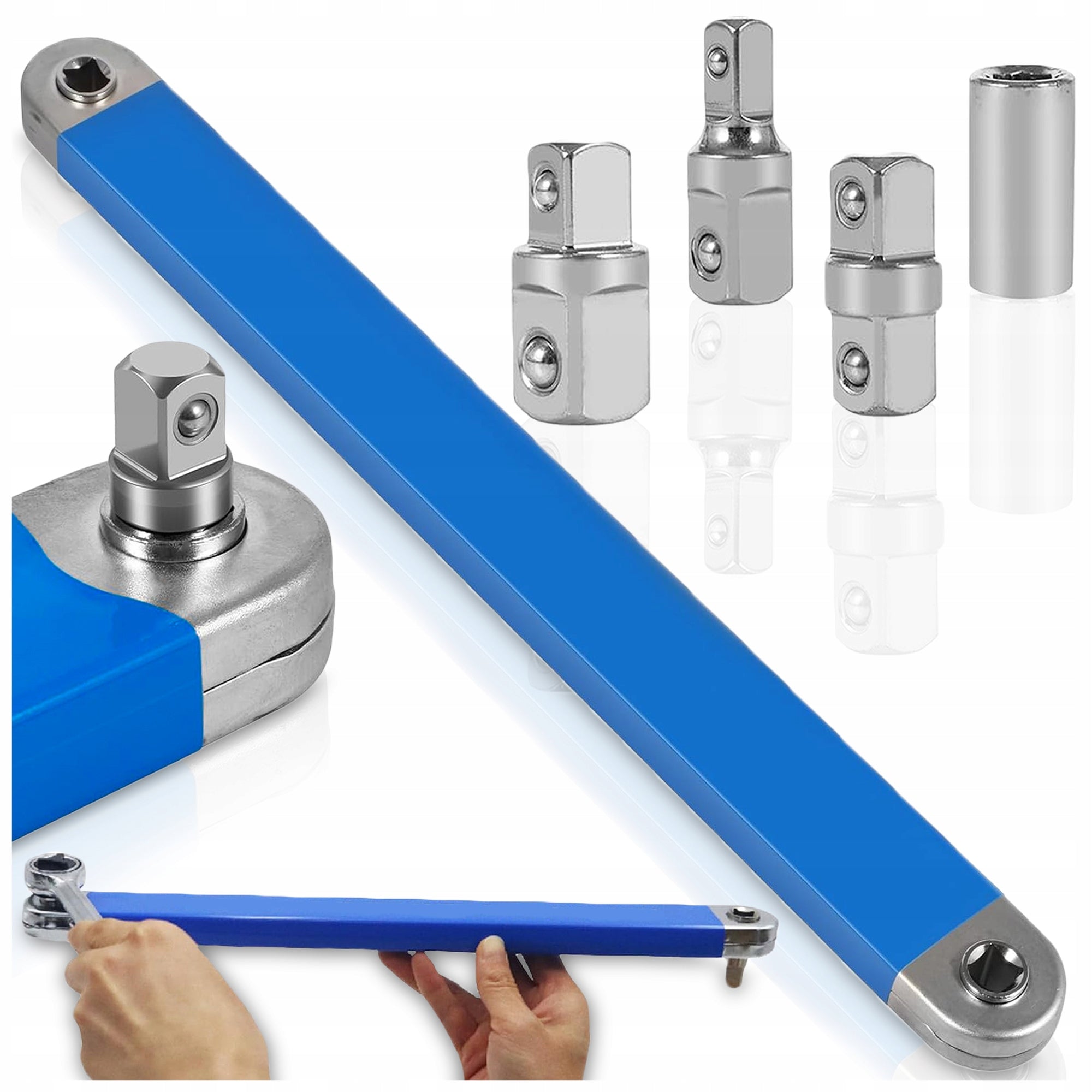 GEAR WRENCH EXTENDING RATTLE ADAPTER EXTENSION 1/4 3/8 1/2