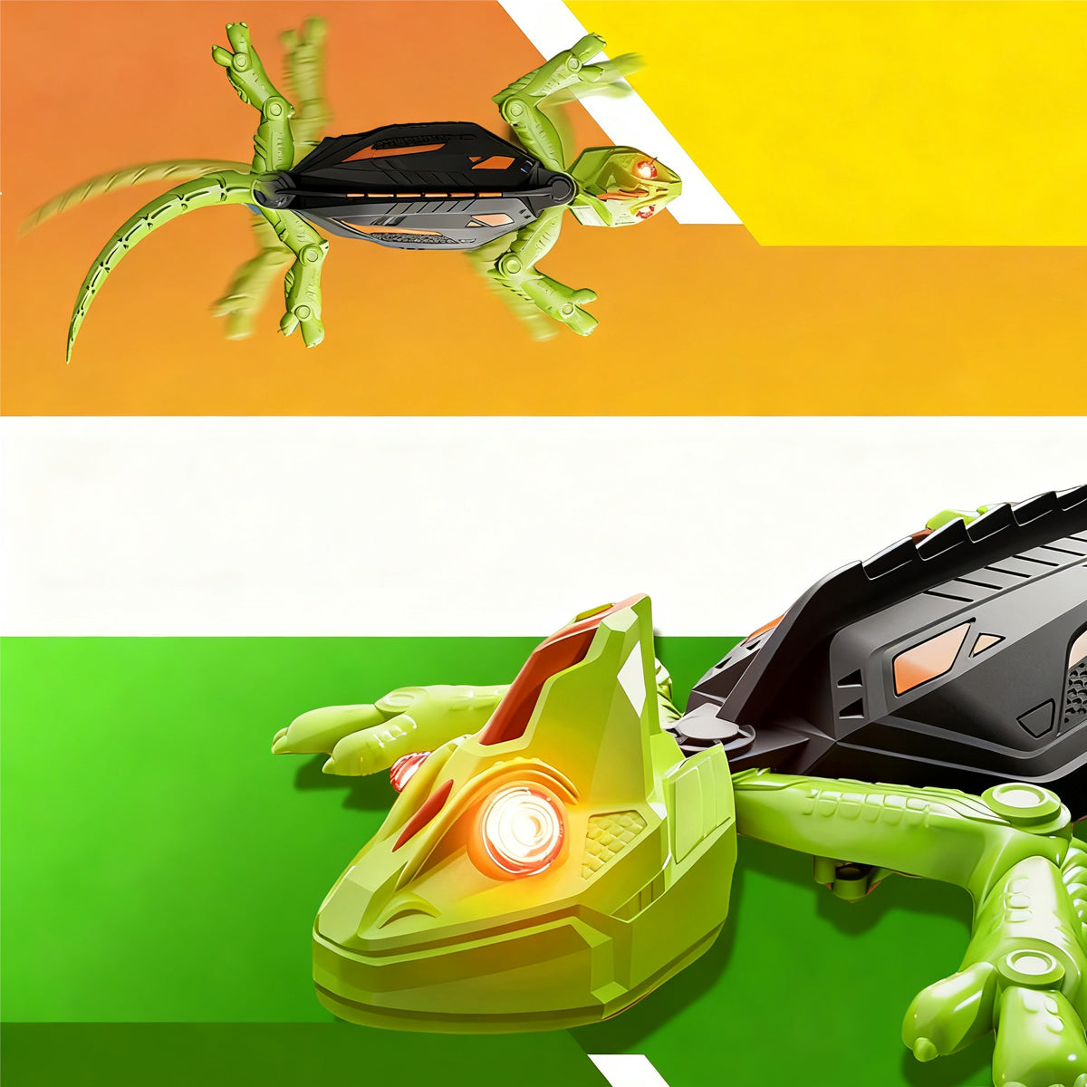 GECKO INTERACTIVE HEX BOTS WALL CLIMBER REPTILE ROBOT RC CRAWLS ON WALLS Packaging status original