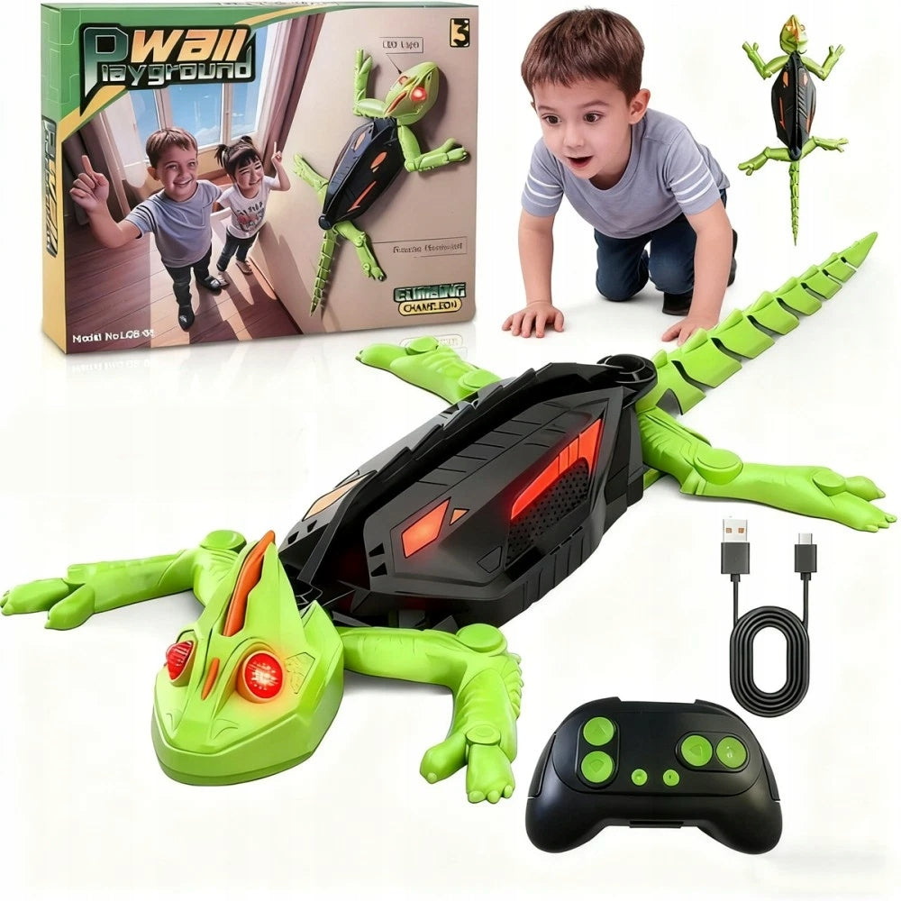 GECKO INTERACTIVE HEX BOTS WALL CLIMBER REPTILE ROBOT RC CRAWLS ON WALLS