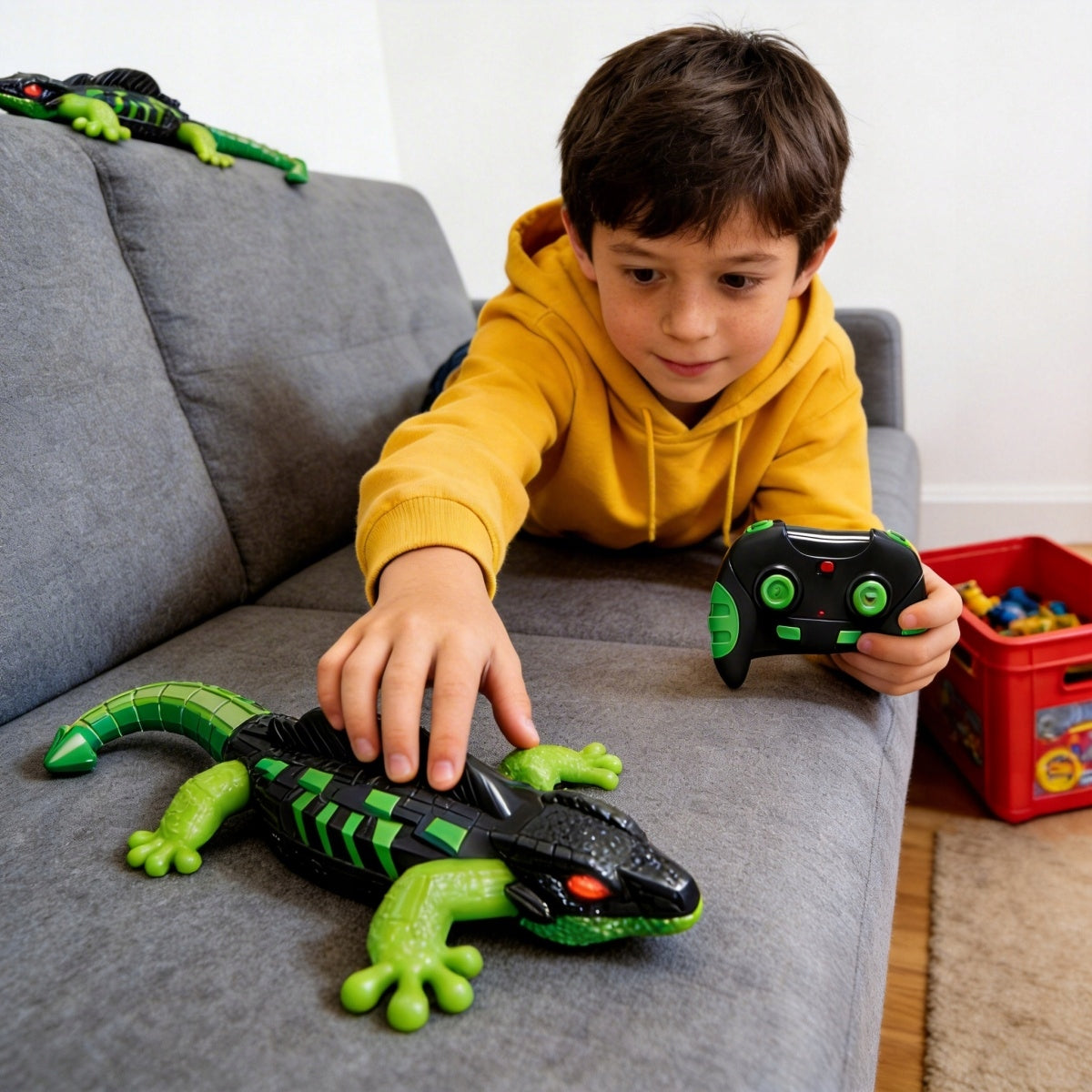 GECKO INTERACTIVE WALKING ON THE WALLS LED REMOTE CONTROLLED FOR GIFT Kid's age 4＋ years