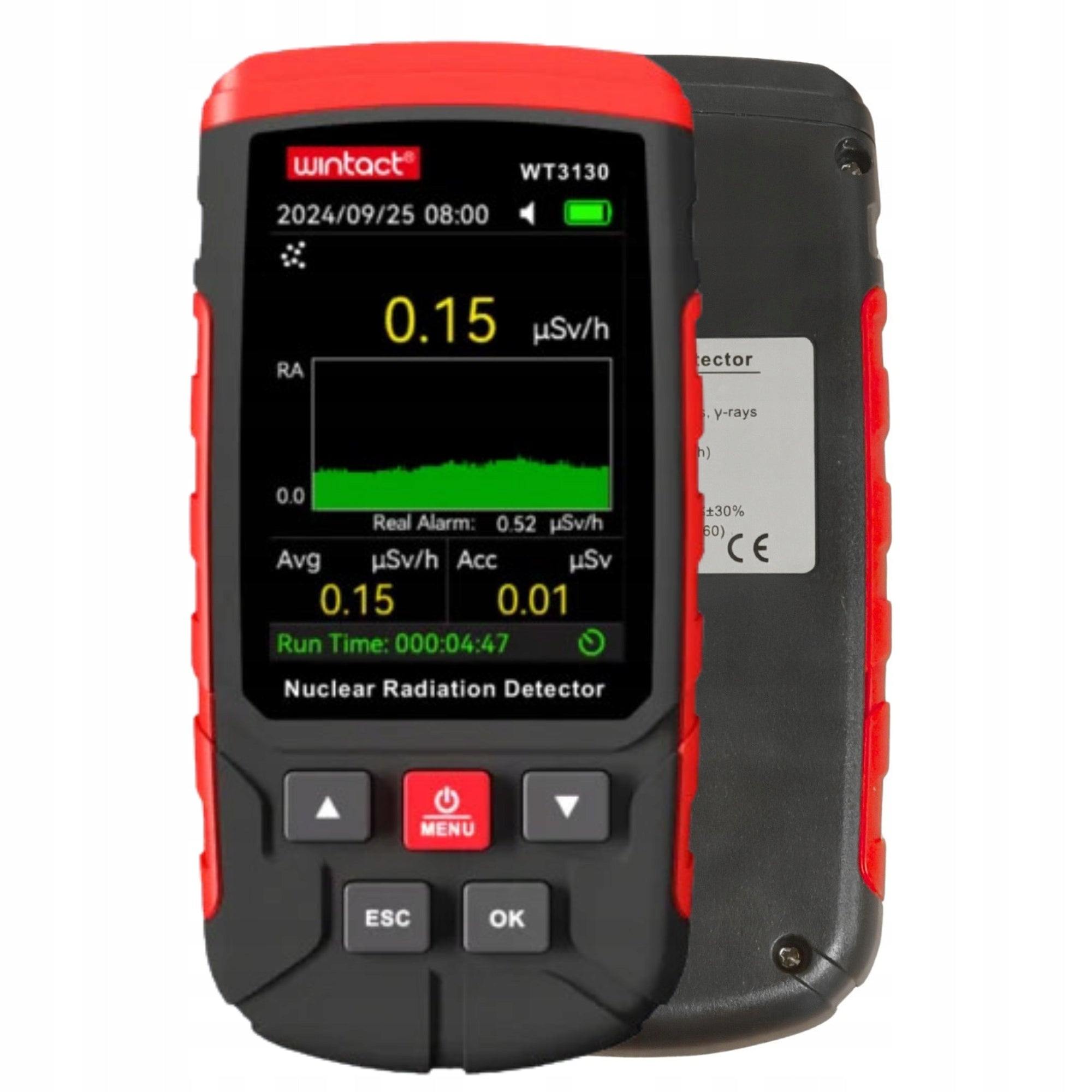 GEIGER COUNTER NUCLEAR RADIATION METER GAMMA BETA X-RAY SCREEN LCD Manufacturer code WT3130