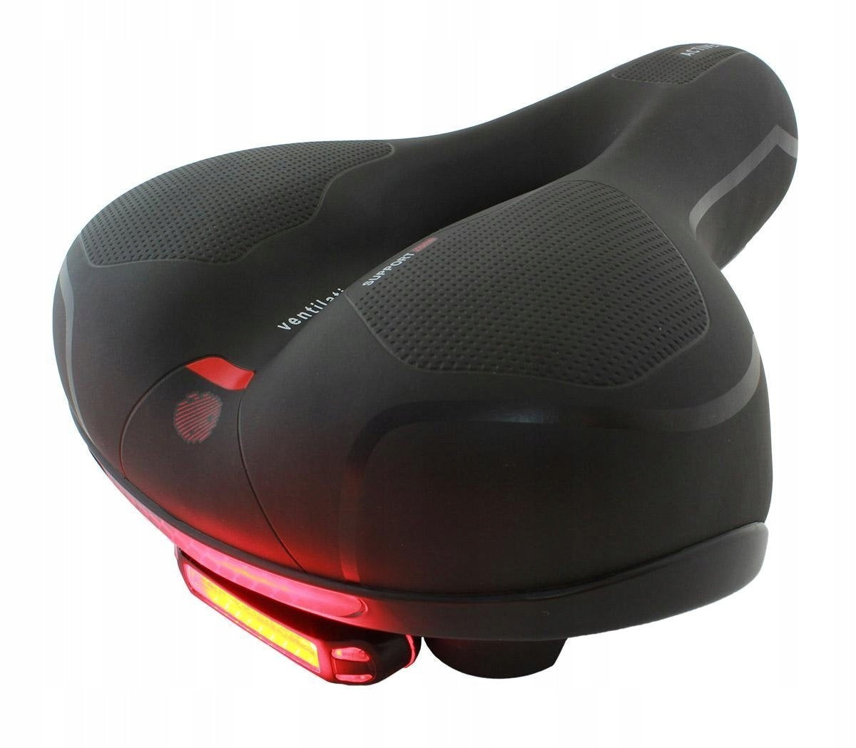 GEL BICYCLE SADDLE FOR BIKE LED LAMP COMFORTABLE VENTILATED