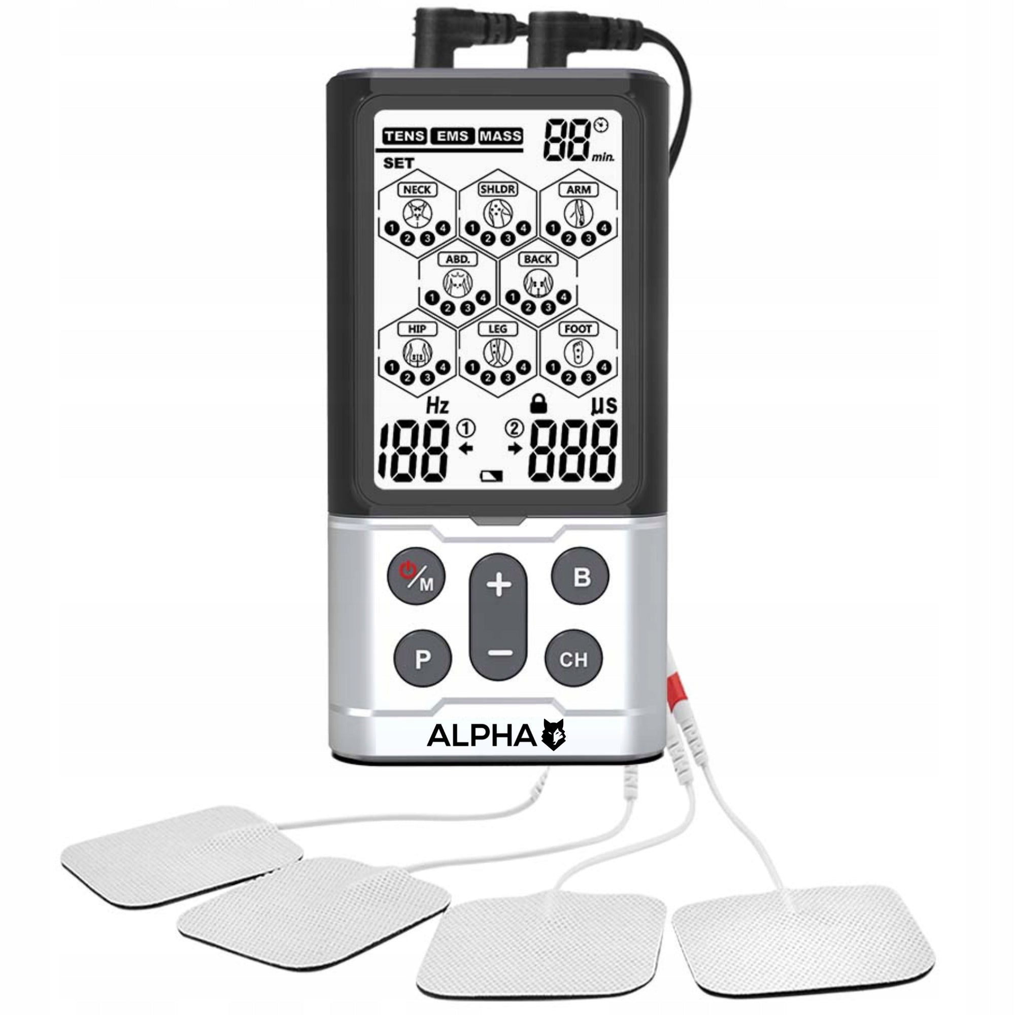 GEL ELECTRODES ELECTROSTIMULATOR TENS EMS PIN2 ALPHA Manufacturer code P5050