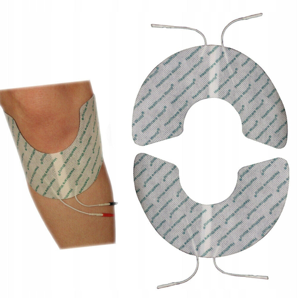 GEL ELECTRODES FOR ELECTROSIMULATION TENS EMS SEMICIRCULAR KNEE 2 PCS.