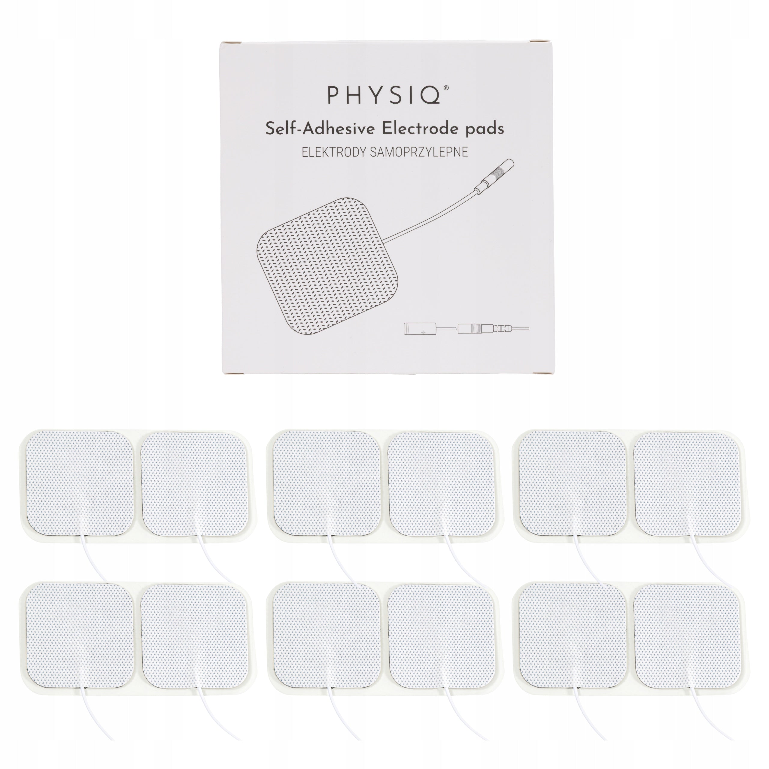 GEL ELECTRODES PADS FOR ELECTROSTIMULATION OVERLAY STIMULATION TENS 12 pcs.