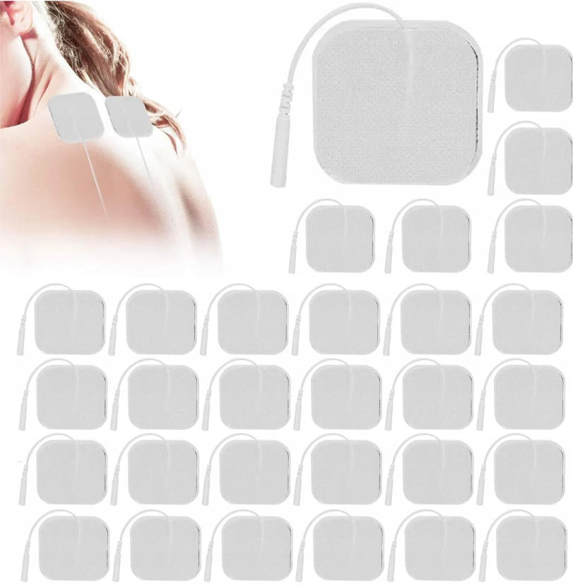 GEL ELECTRODES PADS FOR ELECTROSTIMULATION OVERLAY STIMULATION TENS 30 pcs.