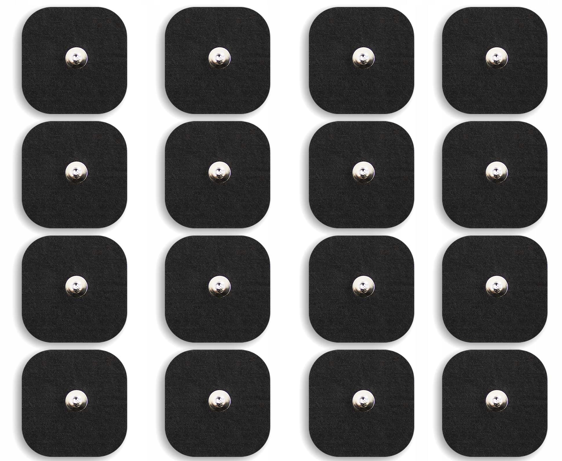 GEL ELECTRODES PADS TENS EMS BUTTON COMPEX 16 pcs
