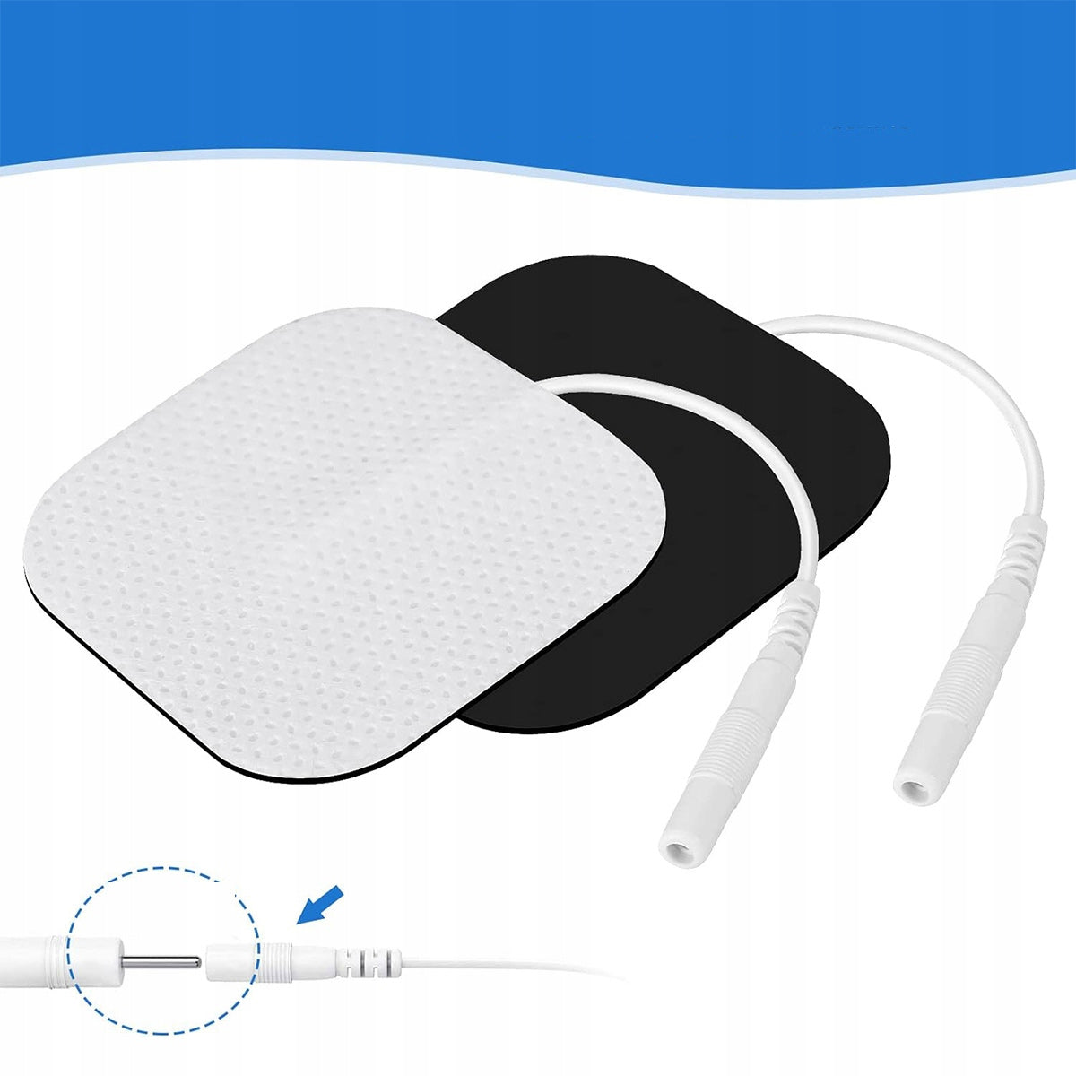 GEL ELECTRODES SET OF 40 PCS ELECTROSTIMULATOR TENS EMS PIN2 ALPHA Medical device no