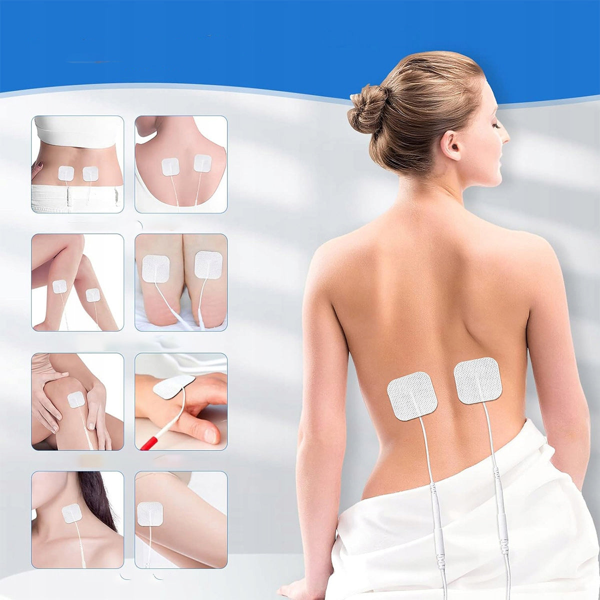GEL ELECTRODES SET OF 40 PCS ELECTROSTIMULATOR TENS EMS PIN2 ALPHA Packaging status original