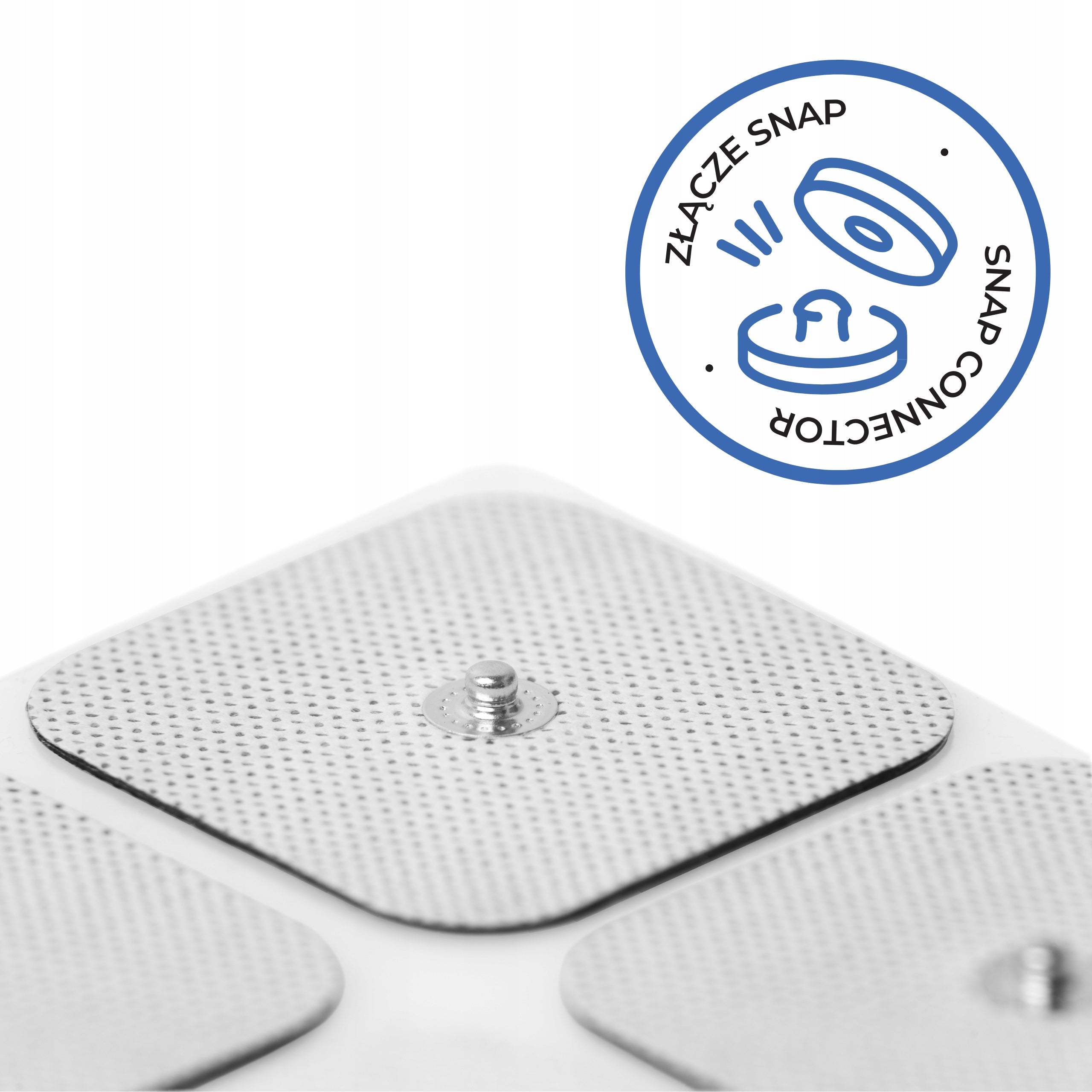 GEL ELECTRODES TENS EMS FOR ELECTROSTIMULATION SANITAS Beurer 5x5cm 20 pcs. Packaging status original