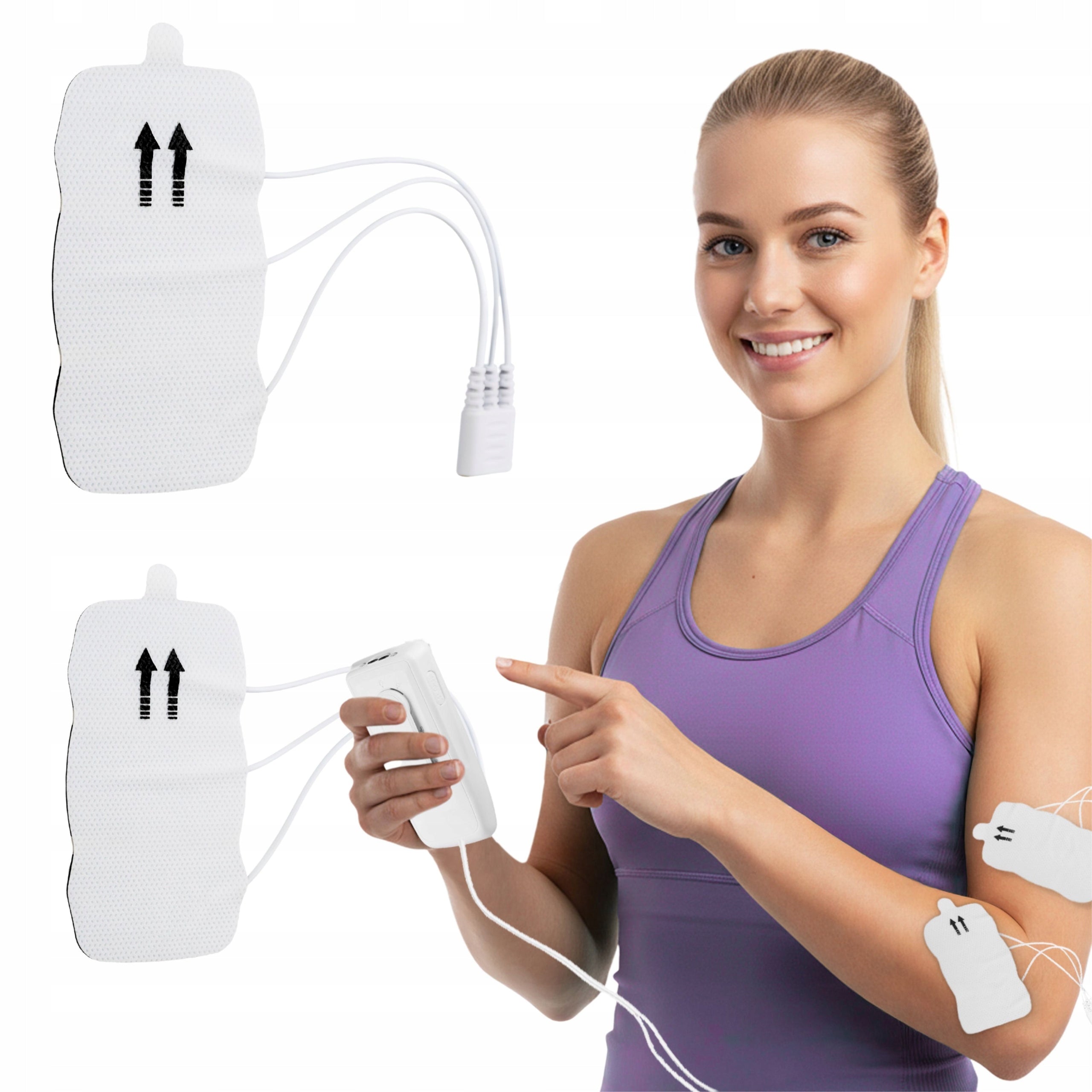 GEL ELECTRODES TENS EMS PADS FOR ELECTROSTIMULATION SELF-ADHESIVE KEDICA