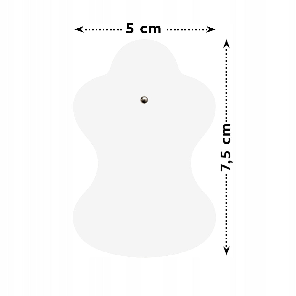 GEL ELECTRODES TENS FOR ELECTROSTIMULATION SANITAS Beurer 7,5x5,5cm 4 pcs Brand FIZJOLOVE