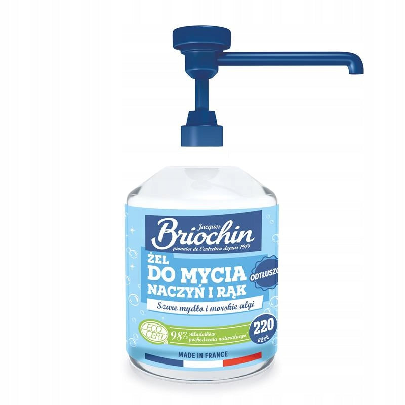 GEL FOR WASHING DISHES AND HANDS - LINSEED SOAP 500 ML BRIOCHIN Packaging status original