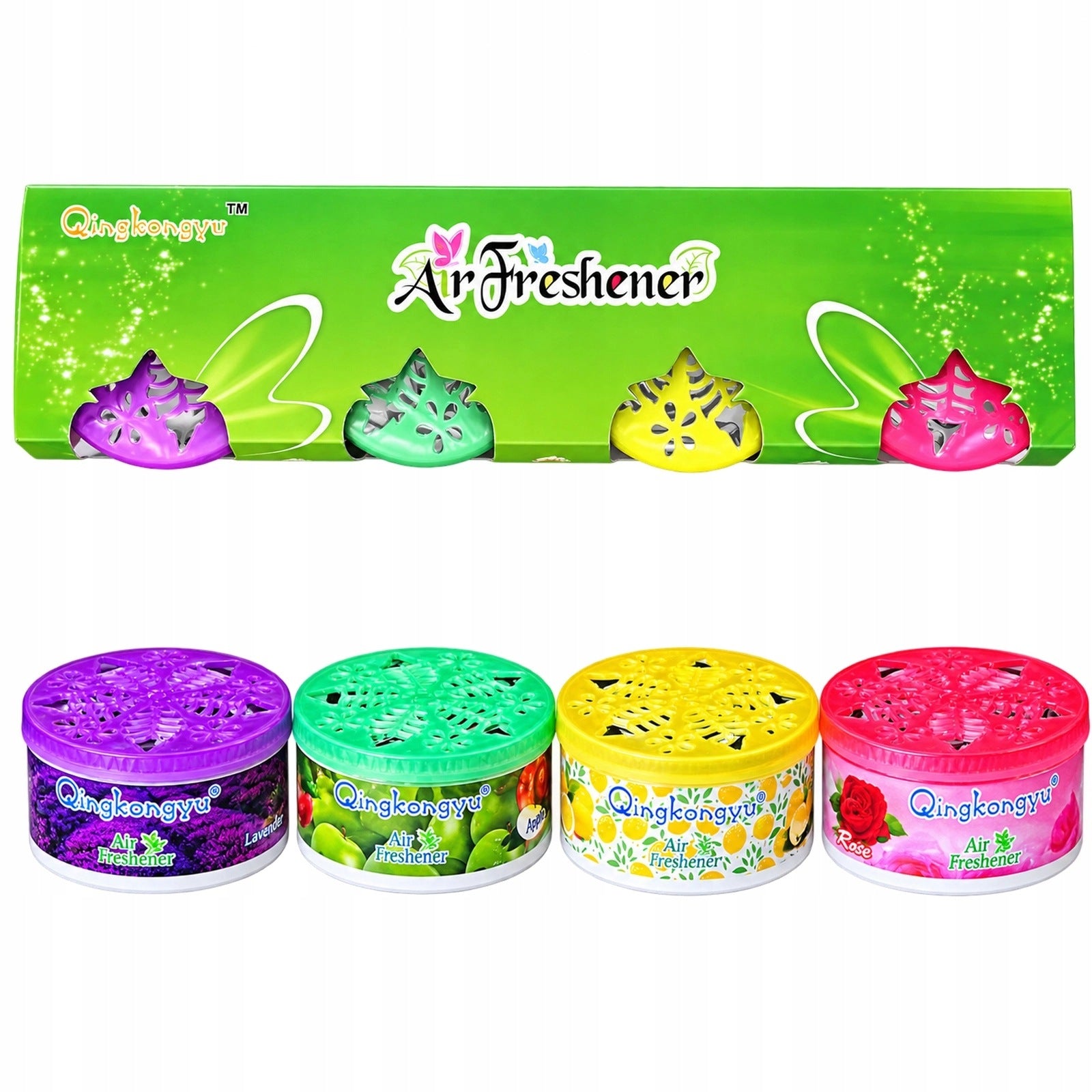 GEL FRAGRANCE 6x3CM set of 4 gel freshener Kind can air fresheners