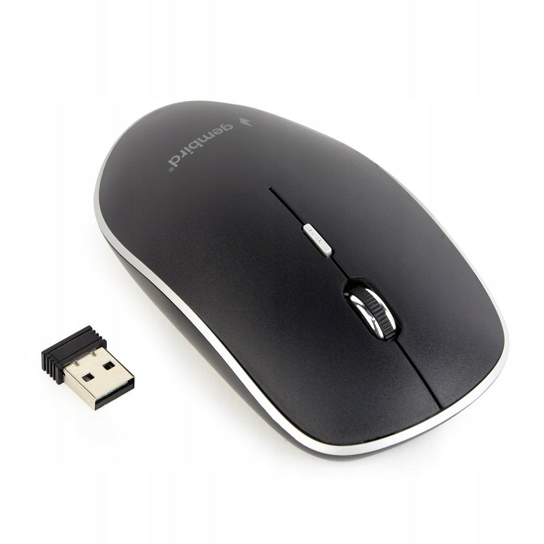 GEMBIRD MOUSE MUSW-4BS-01 OPTICAL 1600DPI USB WIRELESS, NANO RECEIVER Color black