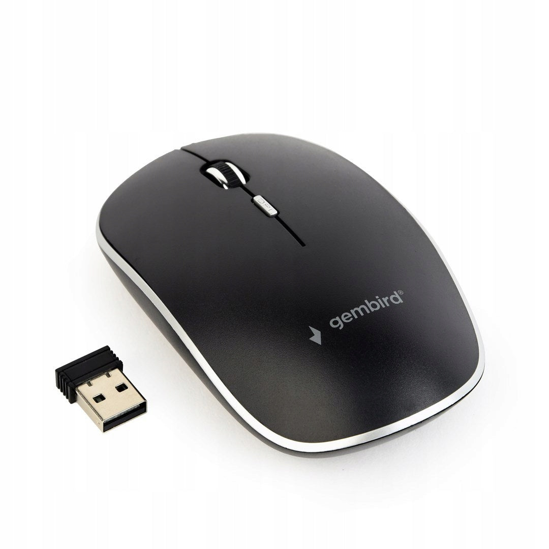 GEMBIRD MOUSE MUSW-4BS-01 OPTICAL 1600DPI USB WIRELESS, NANO RECEIVER