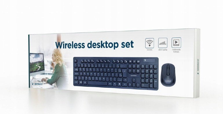 GEMBIRD WIRELESS KEYBOARD + MOUSE SET CZA Keyboard type membrane