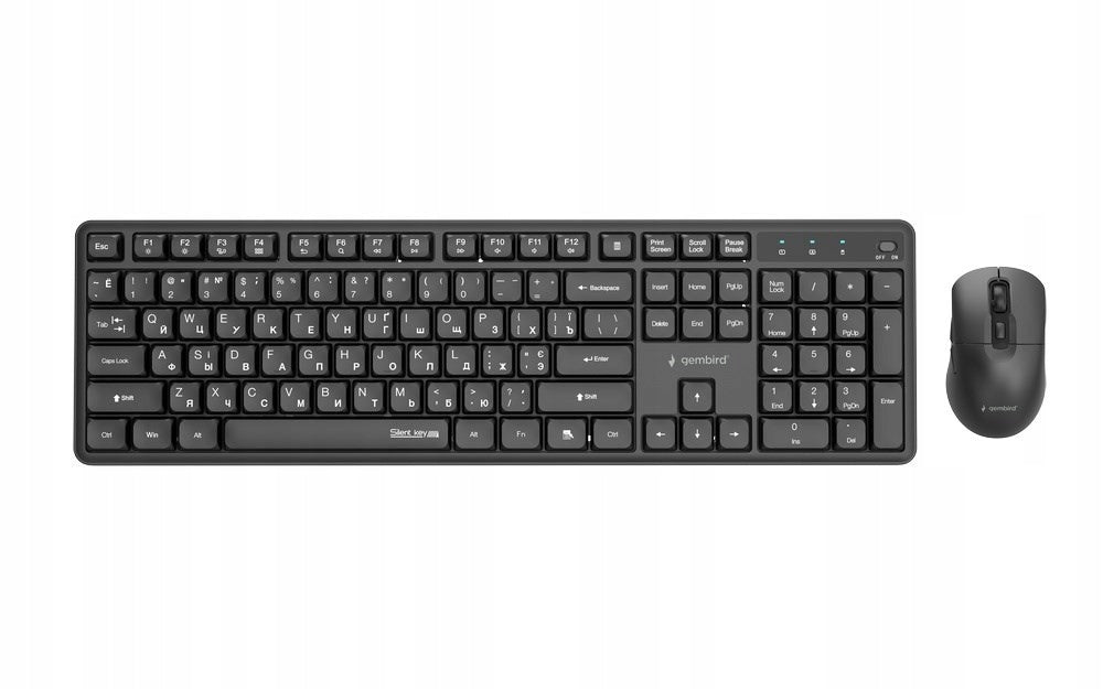 GEMBIRD WIRELESS KEYBOARD SET +MOUSE SILENT KEY PRO BUSINESS