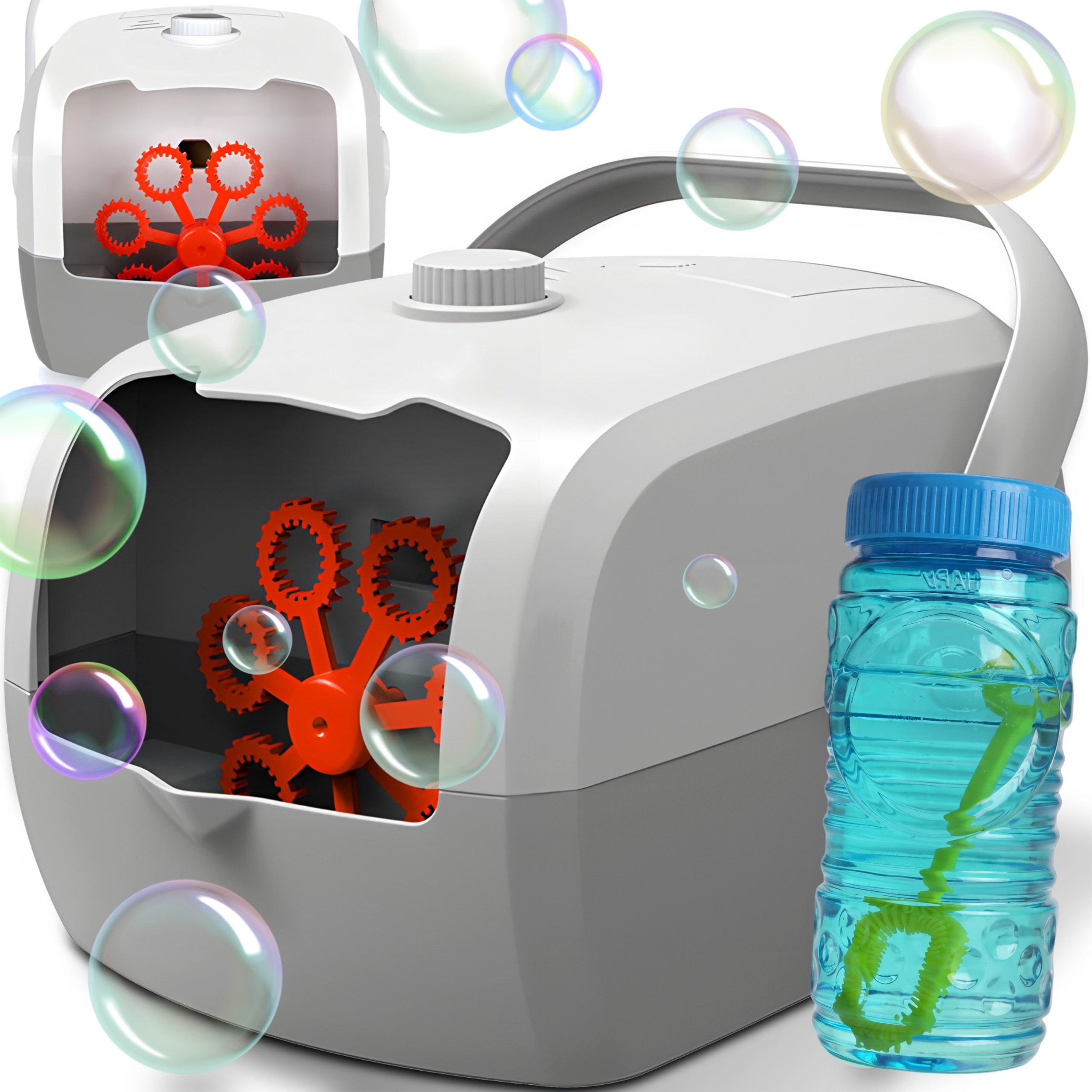 GENERATOR FOR MAKING BUBBLE SOAP BUBBLES LARGE MACHINE + BUBBLE LIQUID