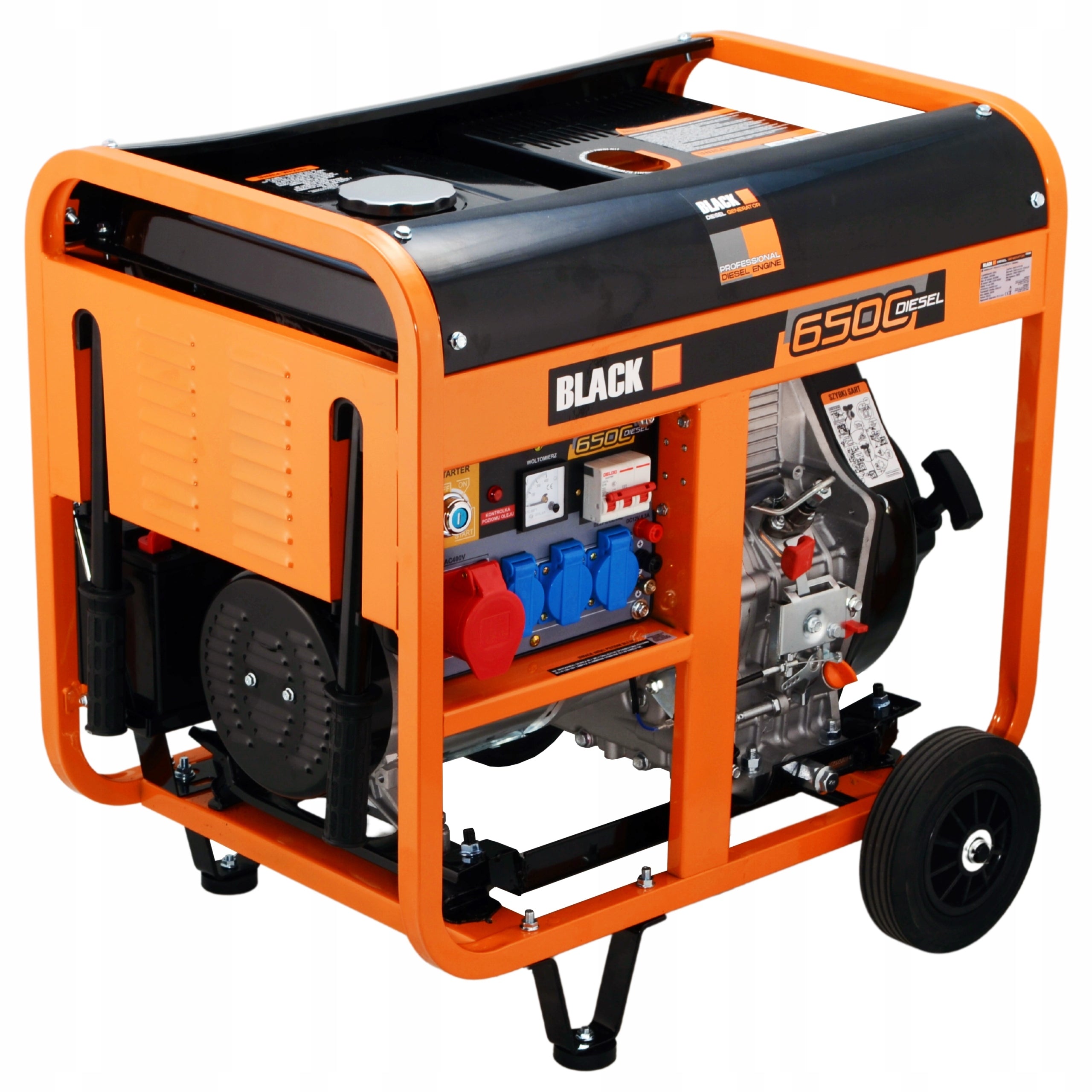 GENERATOR SET 230/400V 6,5KW 10KM THREE-PHASE AVR DIESEL 12,5L COPPER Manufacturer code 13618