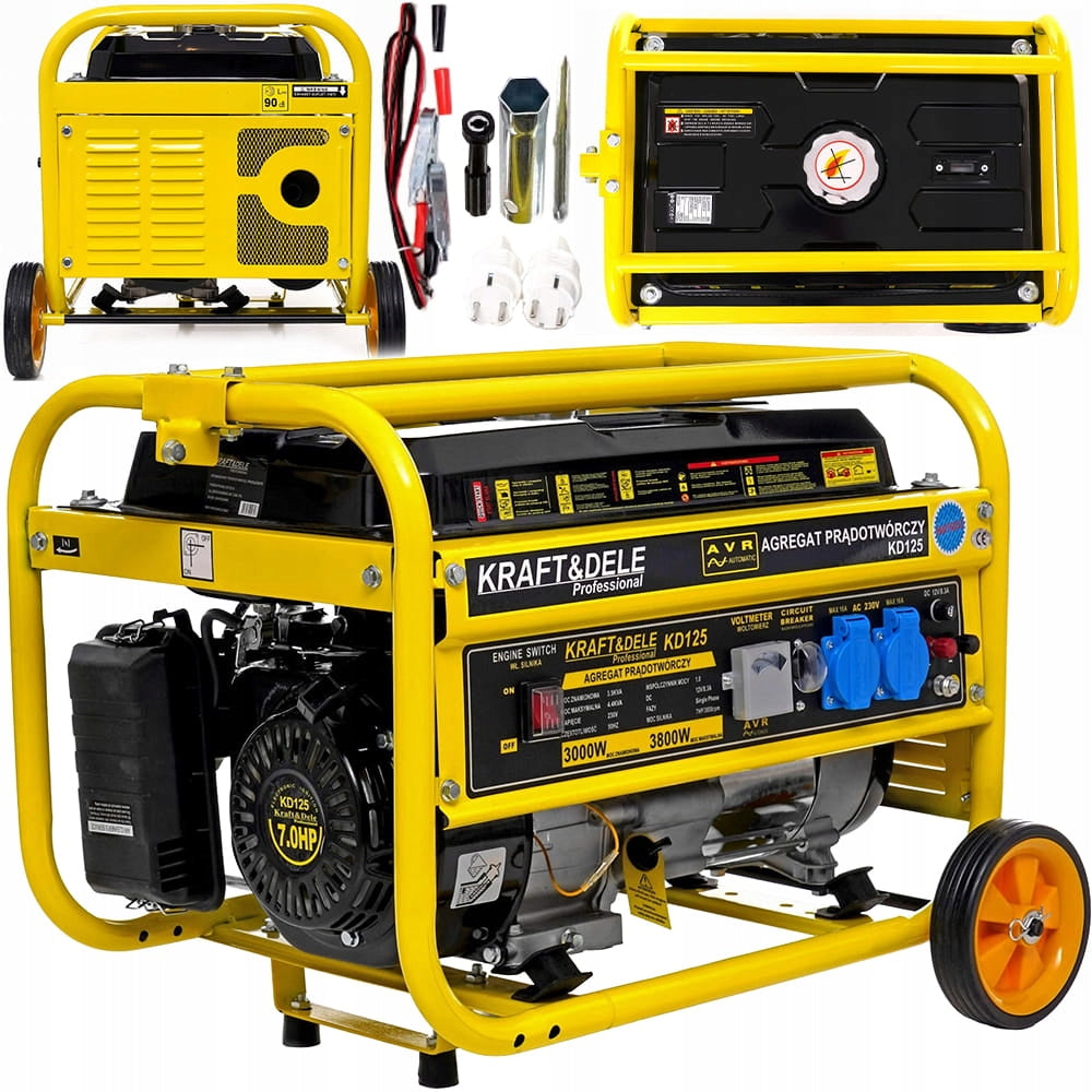 GENERATOR SET 7KM POWER GENERATOR 3800W 230V 4-STROKE 1-PHASE PETROL