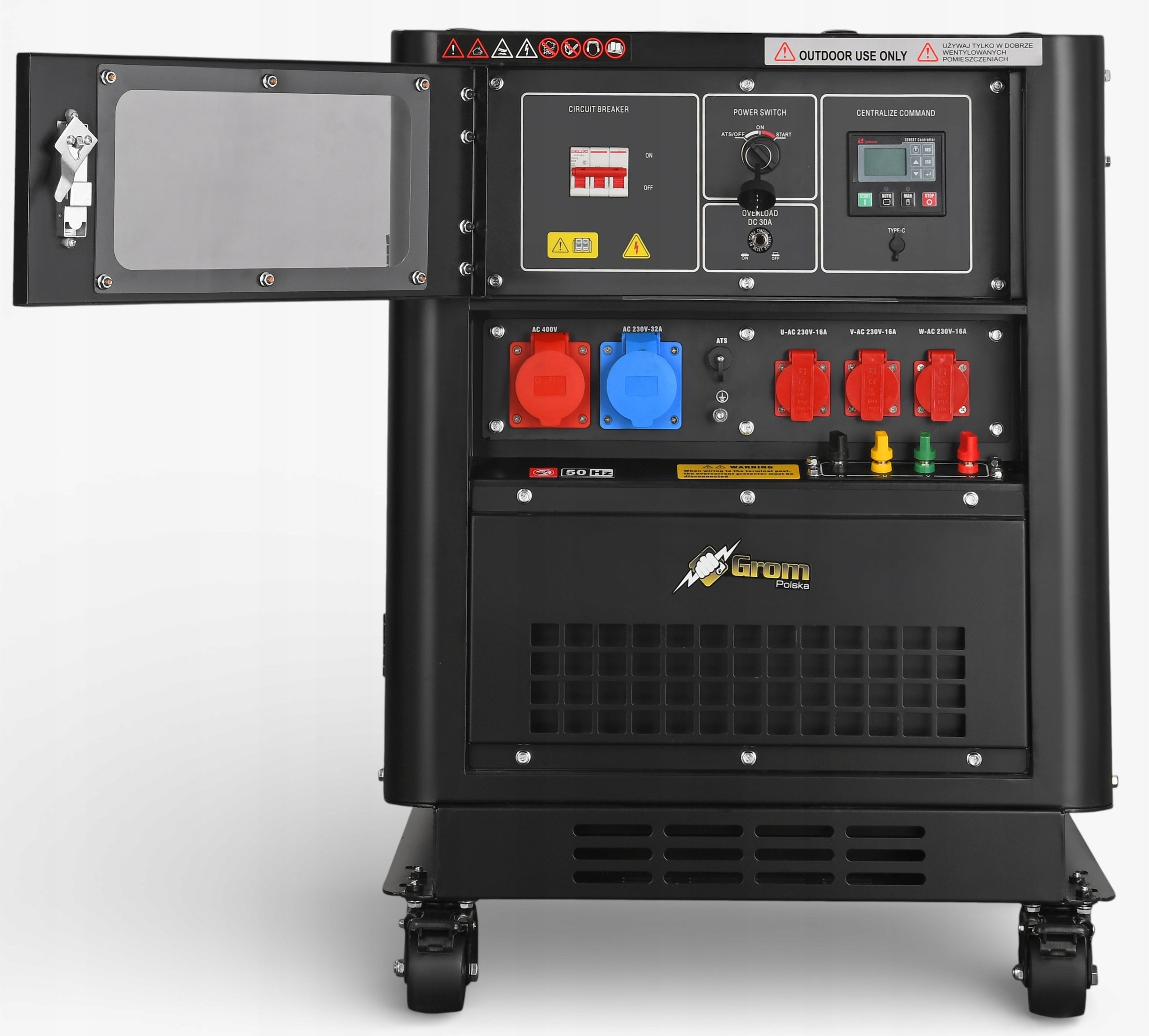 GENERATOR SET DIESEL V2 95MM GROM 16500W SILENT ATS POWER generator Manufacturer code GROM A23