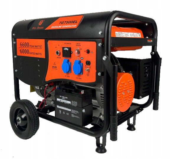 GENERATOR SET, GENERATOR 6.5 kW 15 HP AVR Manufacturer code WNM6500