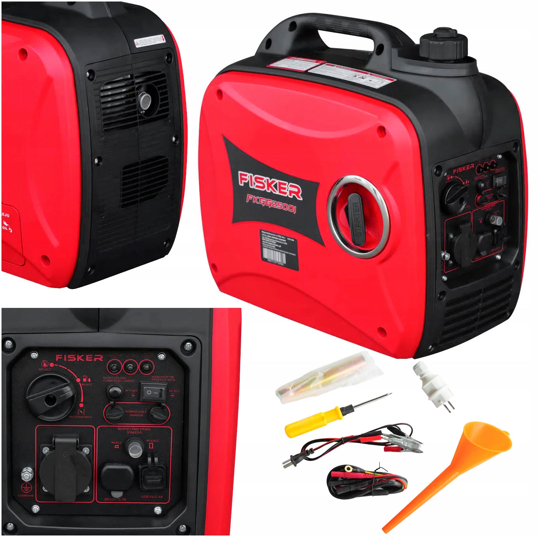 GENERATOR SET INVERTER GASOLINE POWER GENERATOR 2500W MOBILE