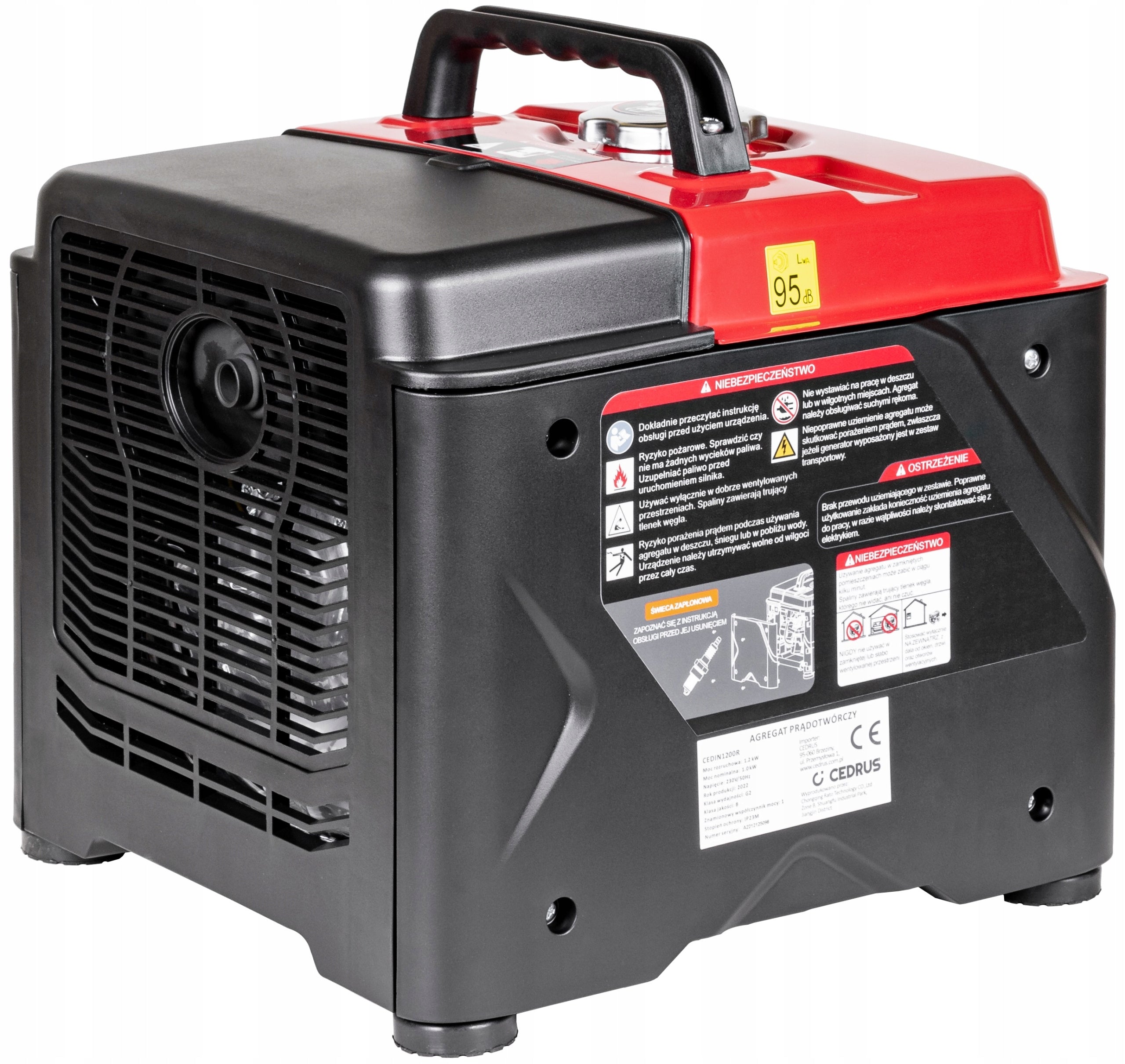GENERATOR SET INVERTER GENERATOR CEDRUS IN1200R 230V RATO 1,2kW Brand Cedrus